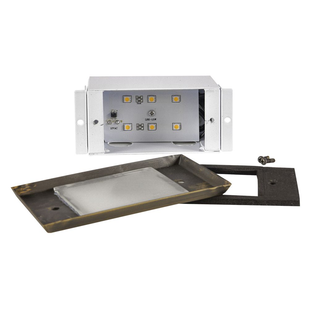 Abba Lighting STB11 1.5W LED AC/DC 12V Nattural Brass Step Light