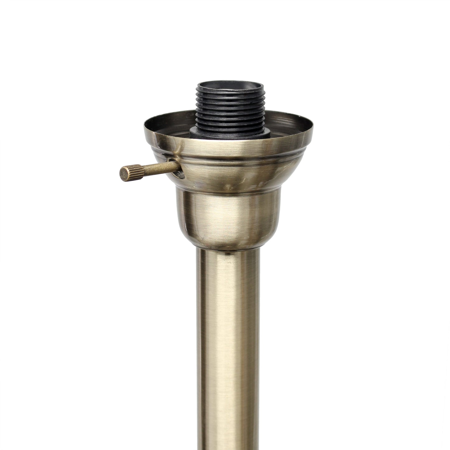 All The Rages Elegant Designs Scalloped Glass Shades With Antique Brass Finish 3-Light Floor Lamp