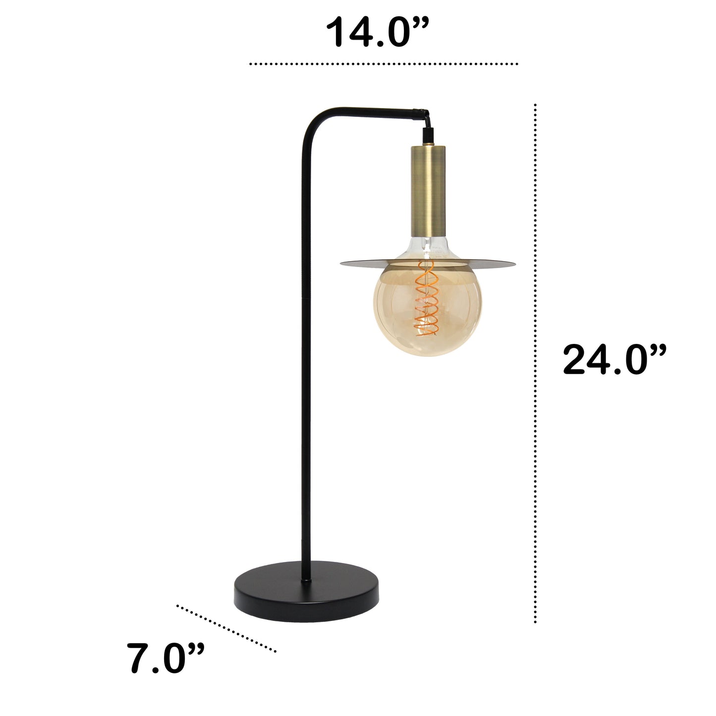 All The Rages Lalia Home Black Oslo Table Lamp