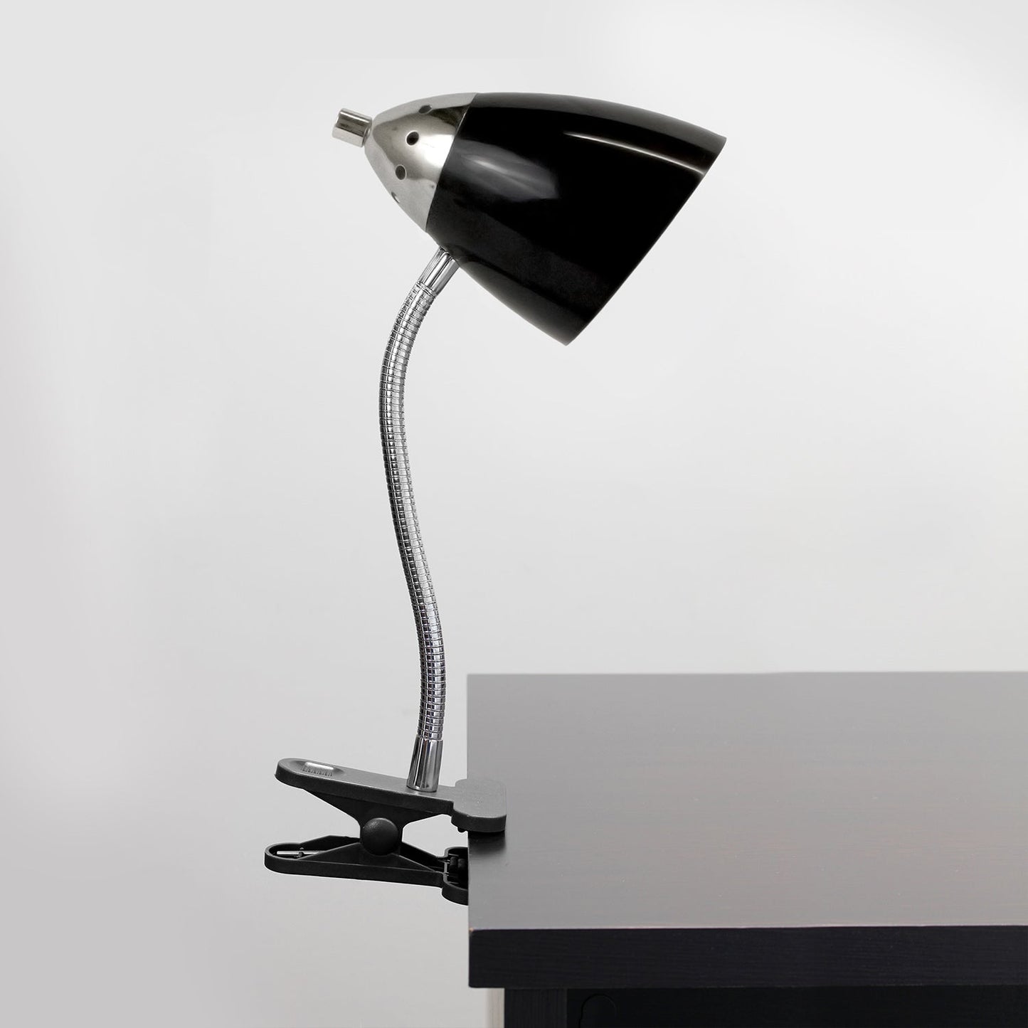 All The Rages LimeLights Black Flossy Flexible Gooseneck Clip Light Desk Lamp