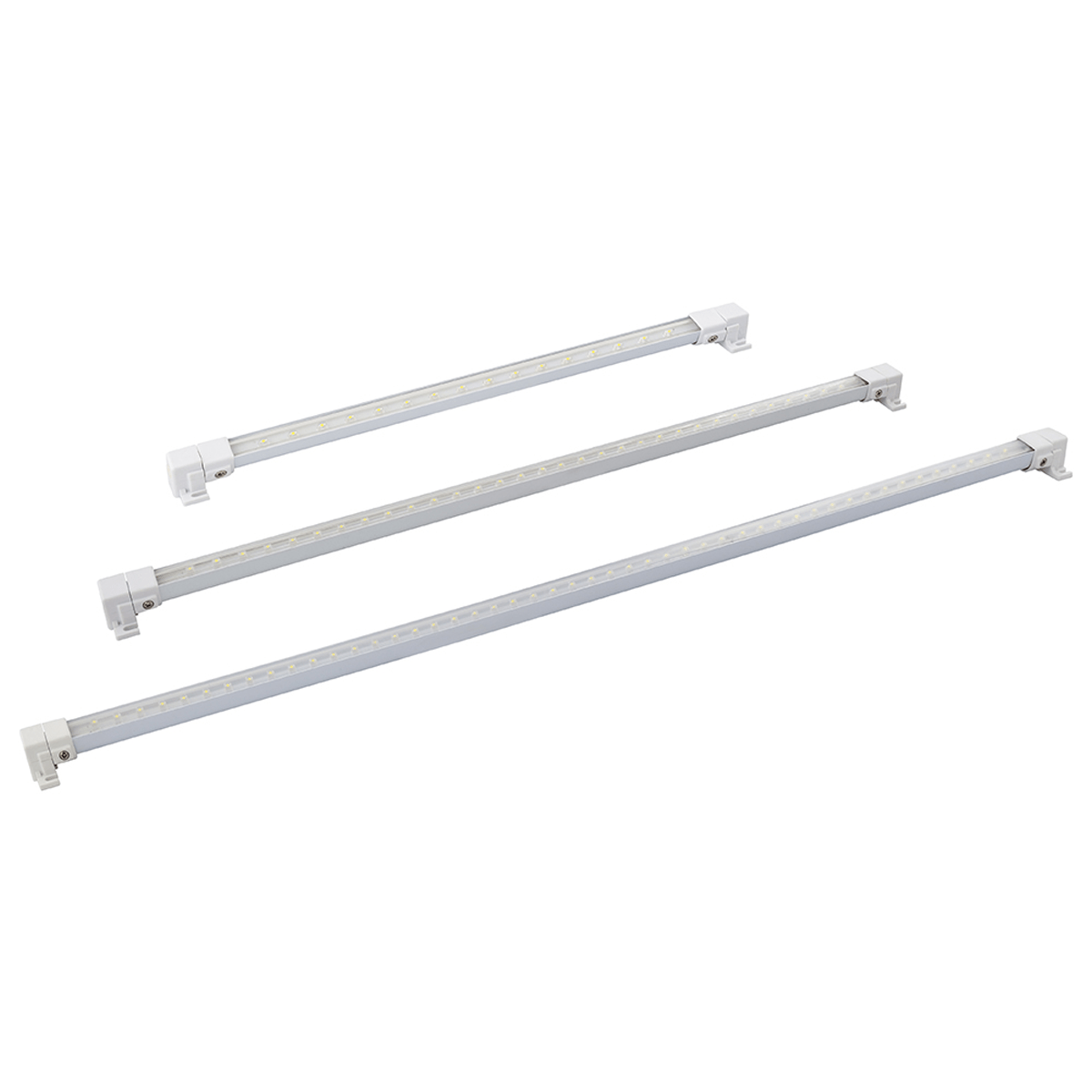Amax Lighting 30" LED 90-Degree Swivel Steel Enclosure White Under Cabinet Lighting