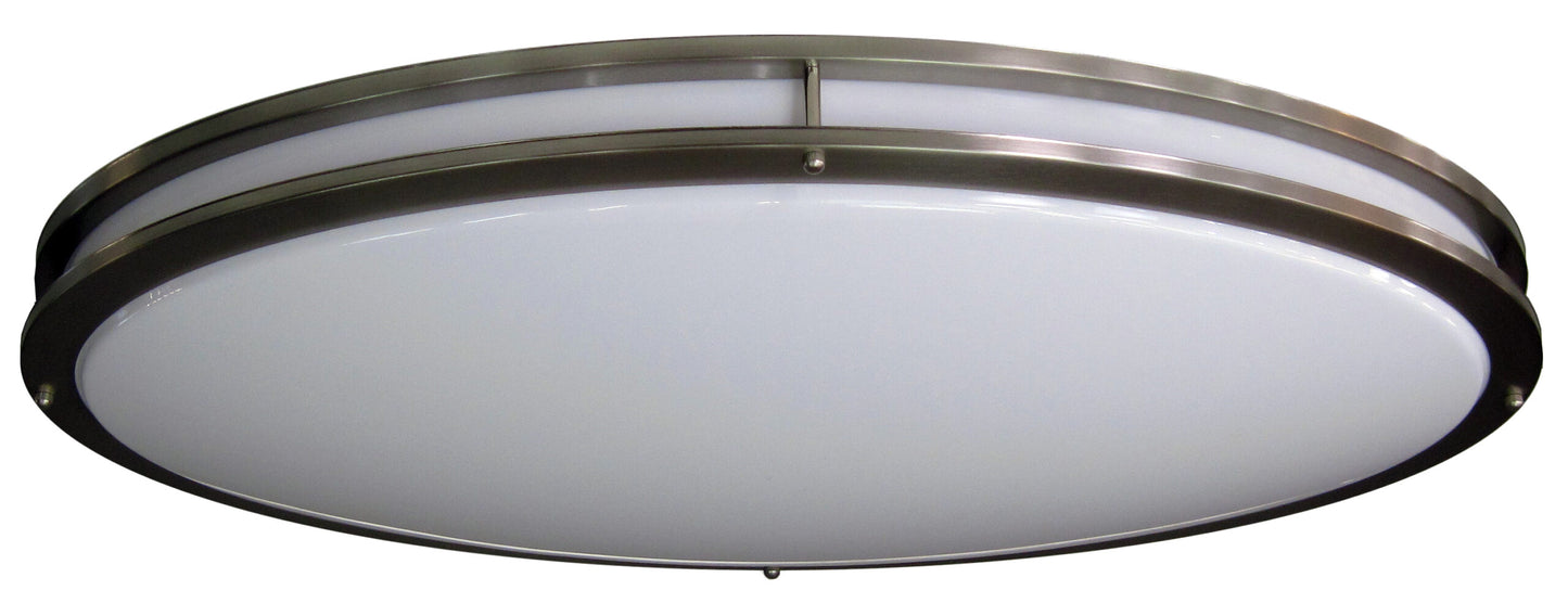 Amax Lighting LED-JR005L/NKL-W 32" 70W Dimmable Brush Nickel Flush Mount Lighting