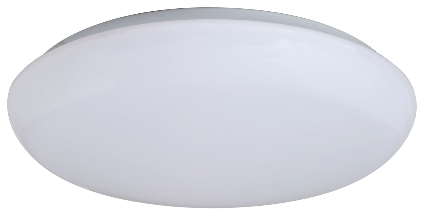 Amax Lighting LED-R001L-W 14" LED Dimmable White Diffuser Shallow Cloud Flush Mount Lighting