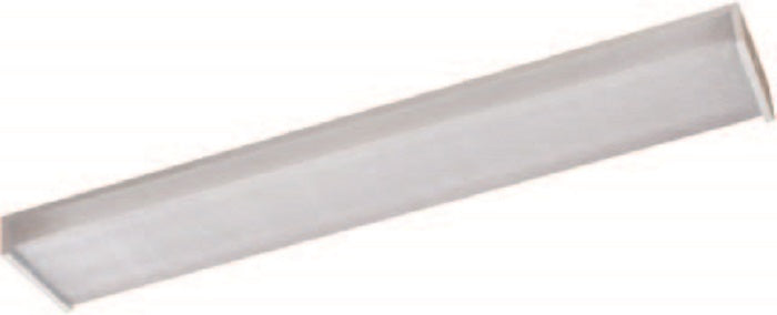 Amax Lighting RL-WA2AS 2' 2 Lamp Clear Lens White Fluorescent Wraparound Fixture