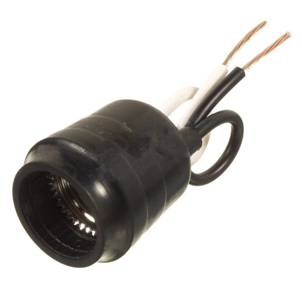 American Imaginations AI-37026 250V Round Black Bulb Holder