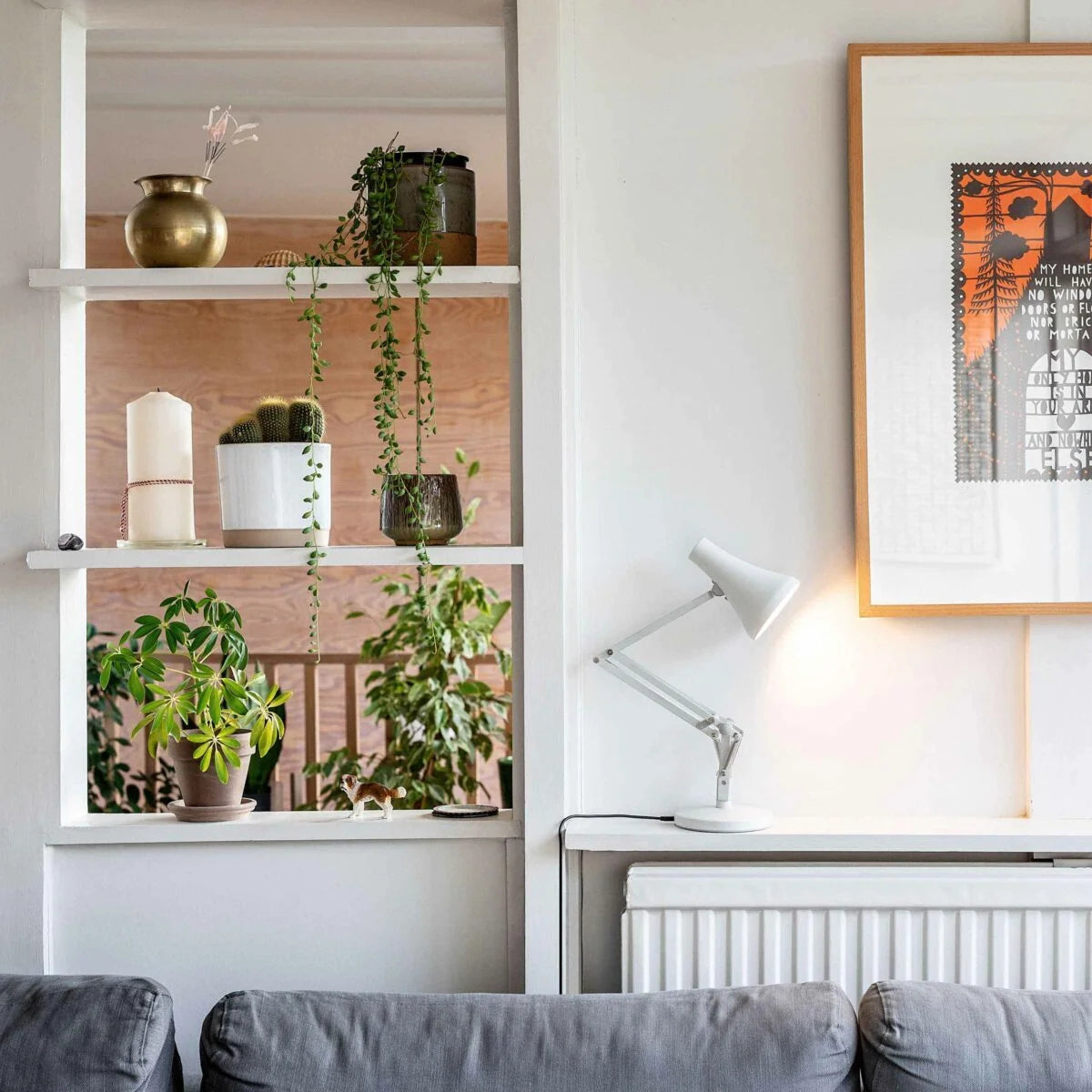 Anglepoise 90 Mini Mini Jasmine White Table Lamp