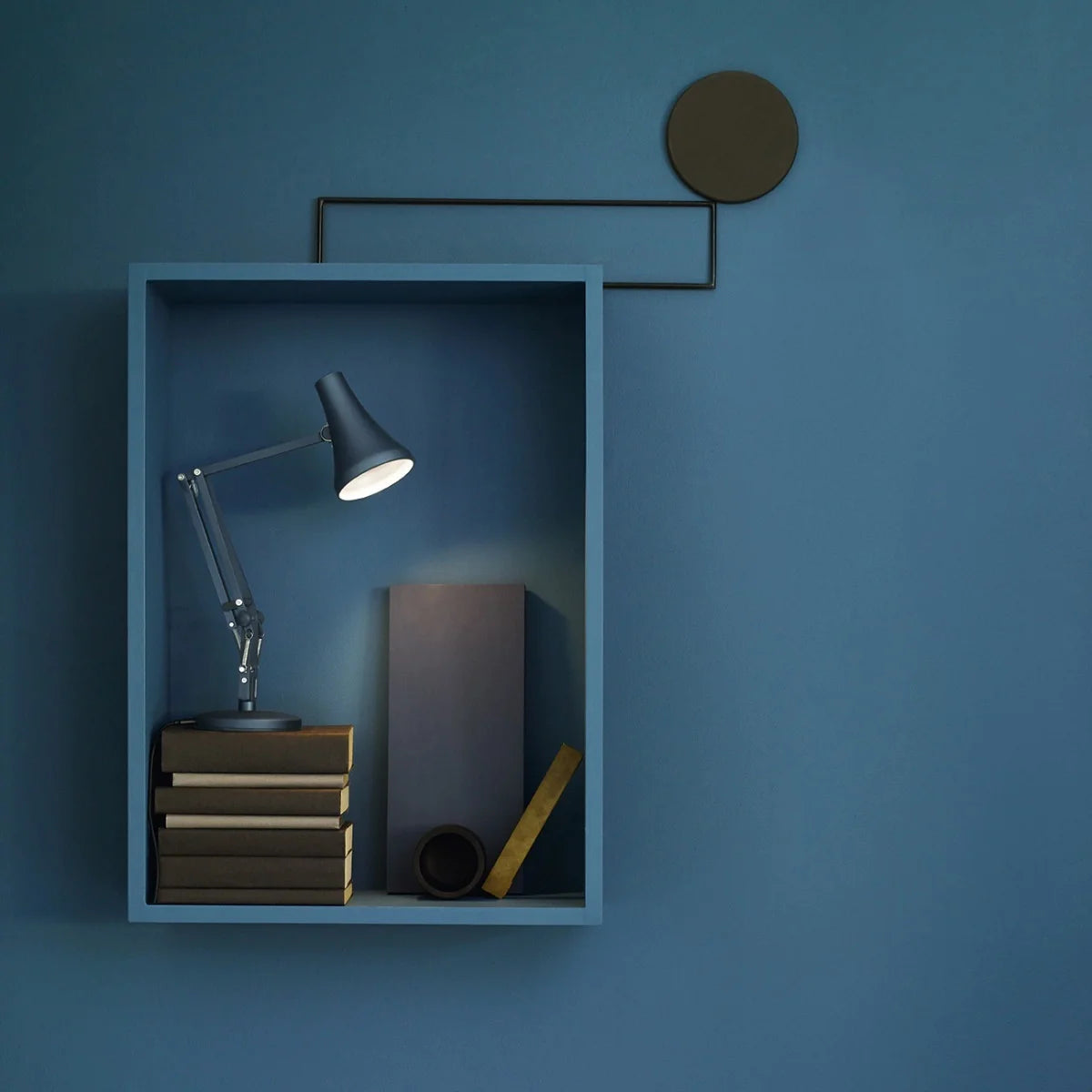 Anglepoise 90 Mini Mini Steel Blue Table Lamp