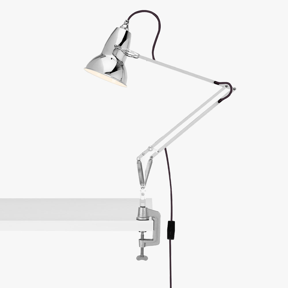 Anglepoise Original Range Dove Painted Silver Clamp