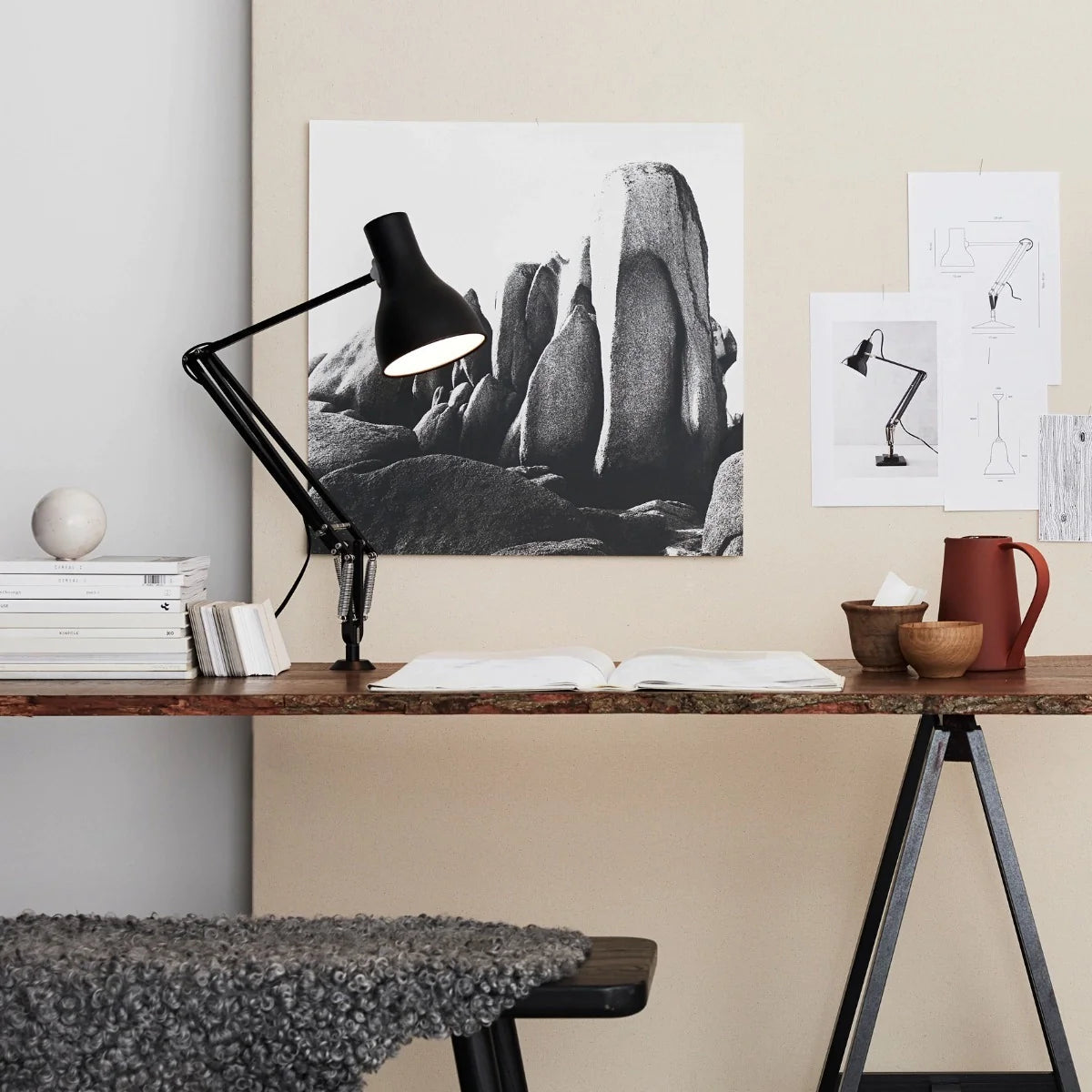 Anglepoise Type 75 Jet Black Table Lamp
