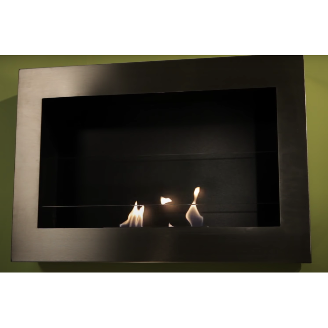 Anywhere Fireplace SoHo Stainless Steel Wall Mount Bio-ethanol Liquid Fuel Fireplace