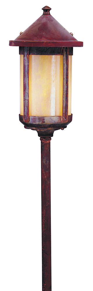 Arroyo Craftsman Berkeley 6" Mission Brown Roof Stem Mount With Frosted Glass