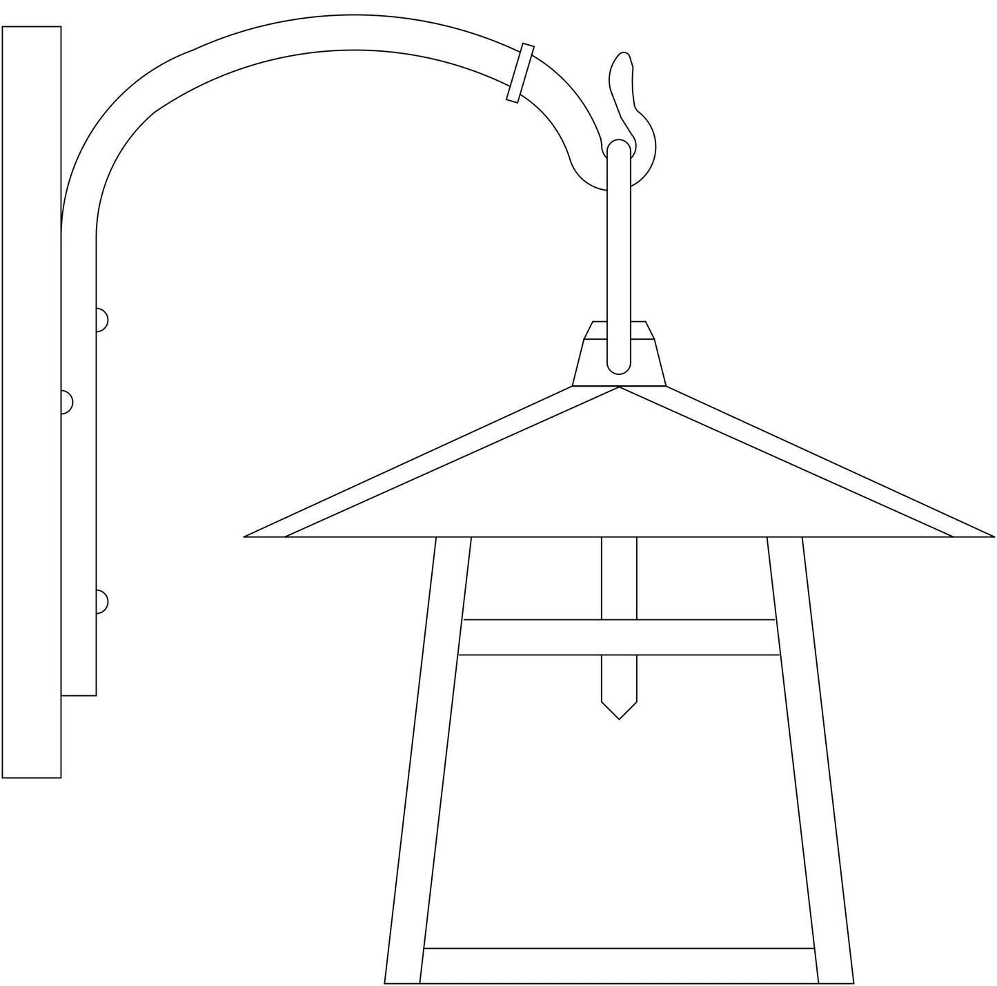 Arroyo Craftsman Carmel 8" Antique Copper Wall Mount With Frosted Glass and Bungalow Overlay
