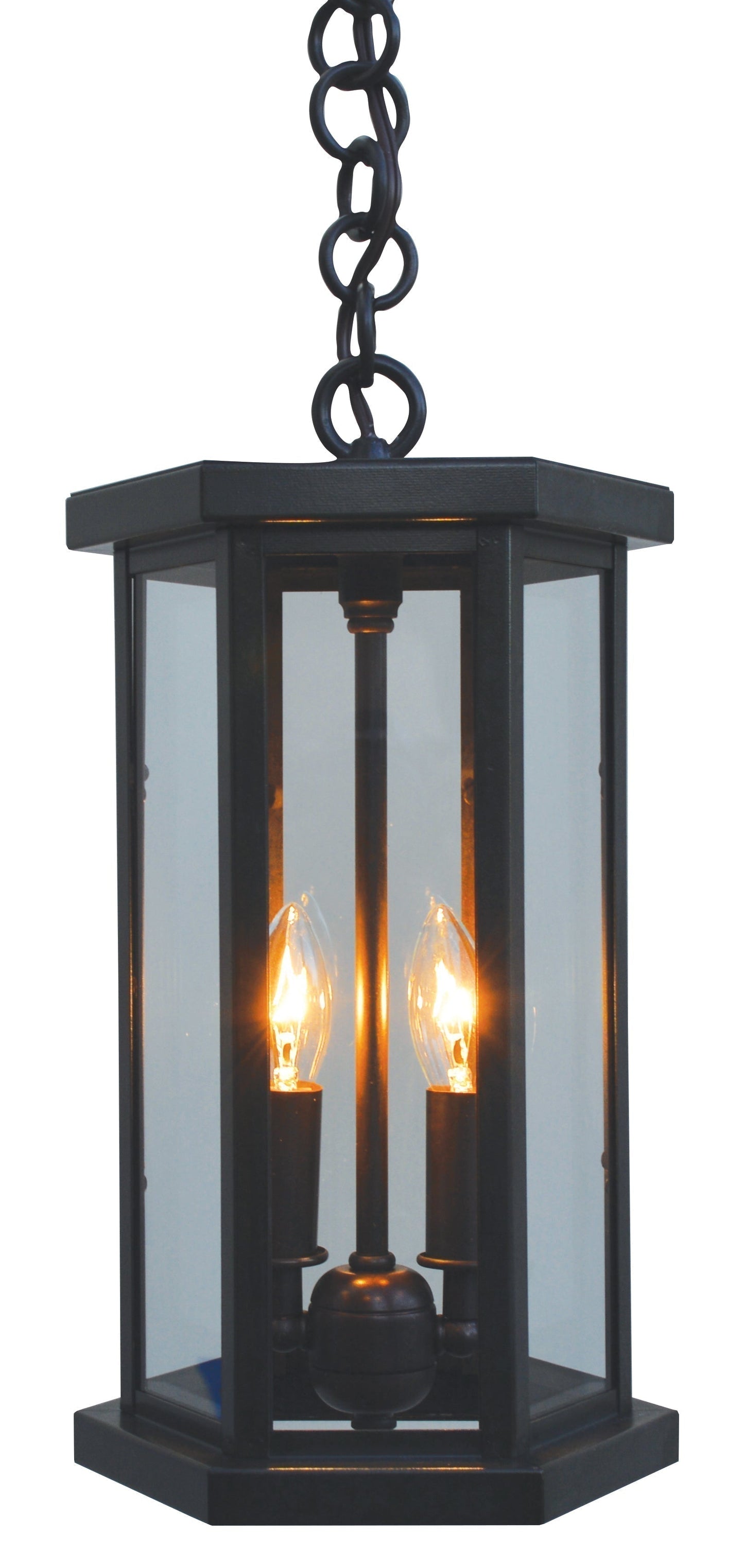 Arroyo Craftsman Lyon 7" Bronze Pendant With Flemish Glass