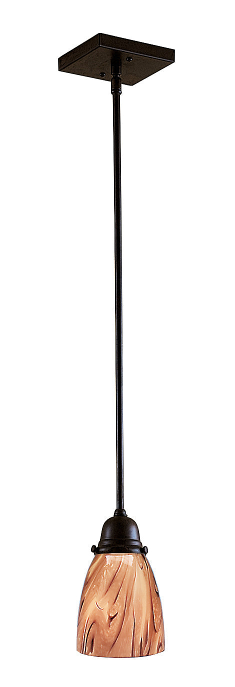 Arroyo Craftsman Simplicity Mission Brown One Light Stem Hung Pendant
