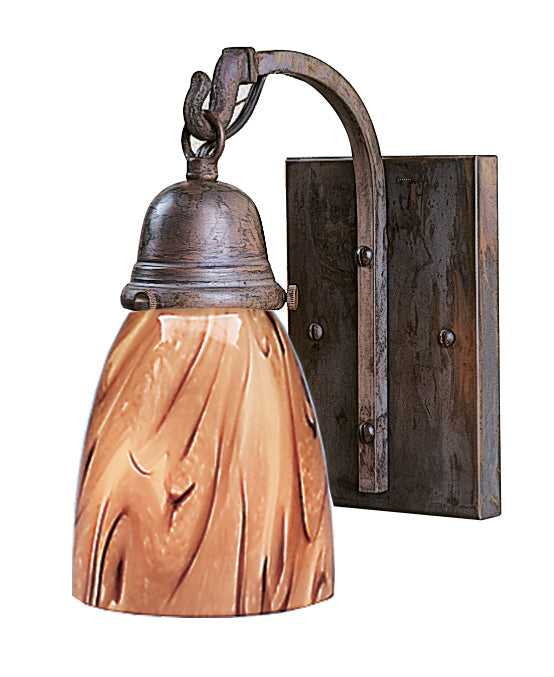 Arroyo Craftsman Simplicity Verdigris Patina One Light Sconce