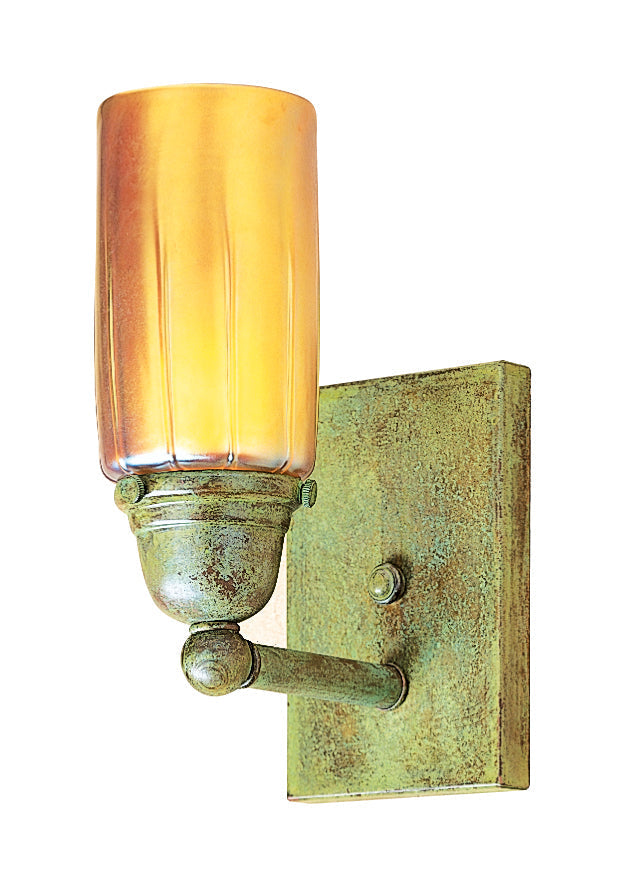 Arroyo Craftsman Simplicity Verdigris Patina One Light Wall Sconce