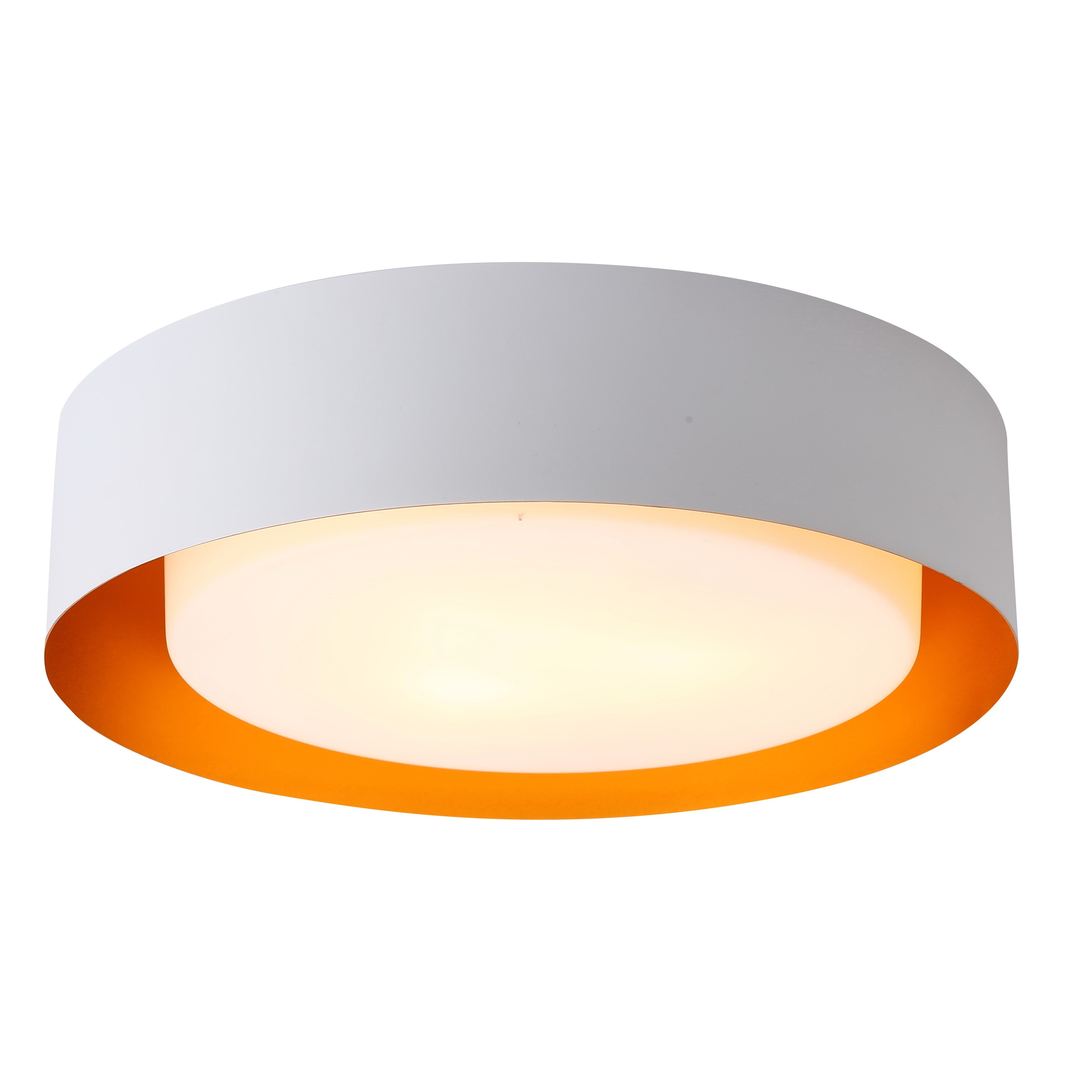 Bromi design lynch white deals flush mount ceiling light