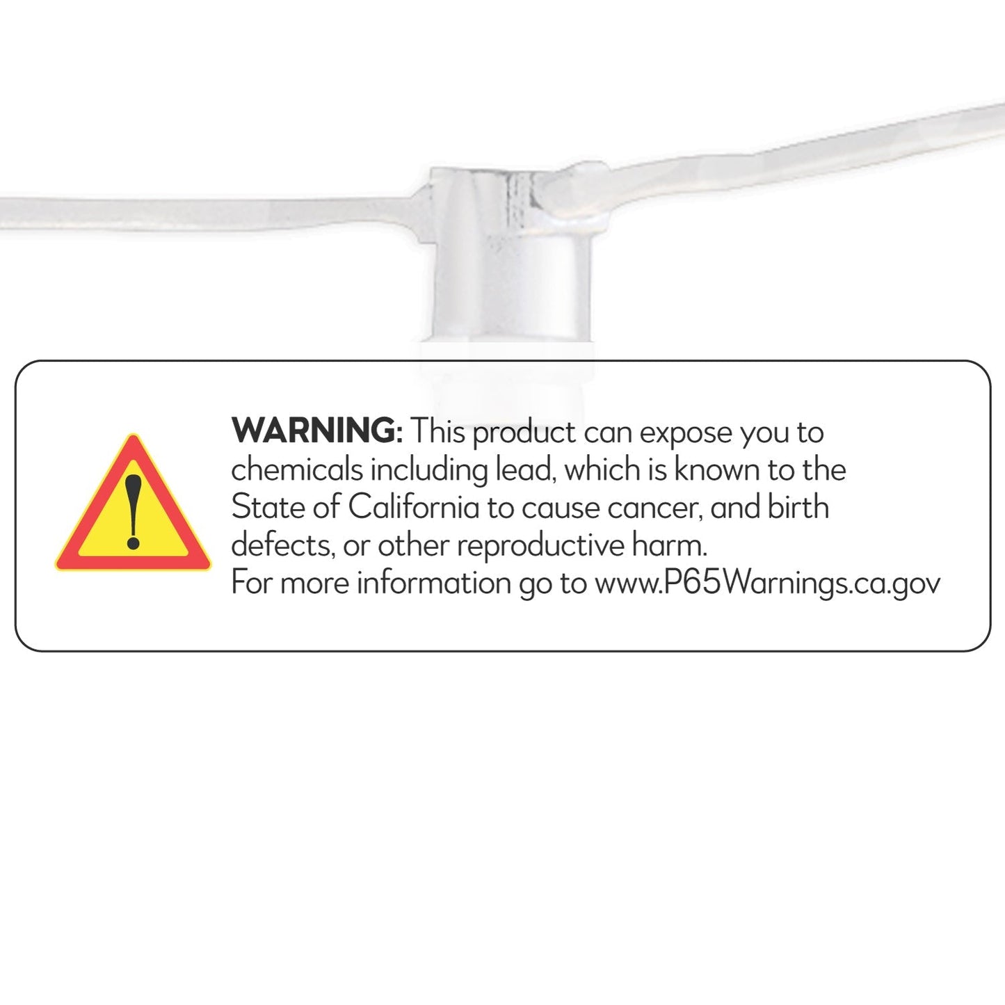 Bulbrite 15 Sockets Cord Set E12 White 25' String Light
