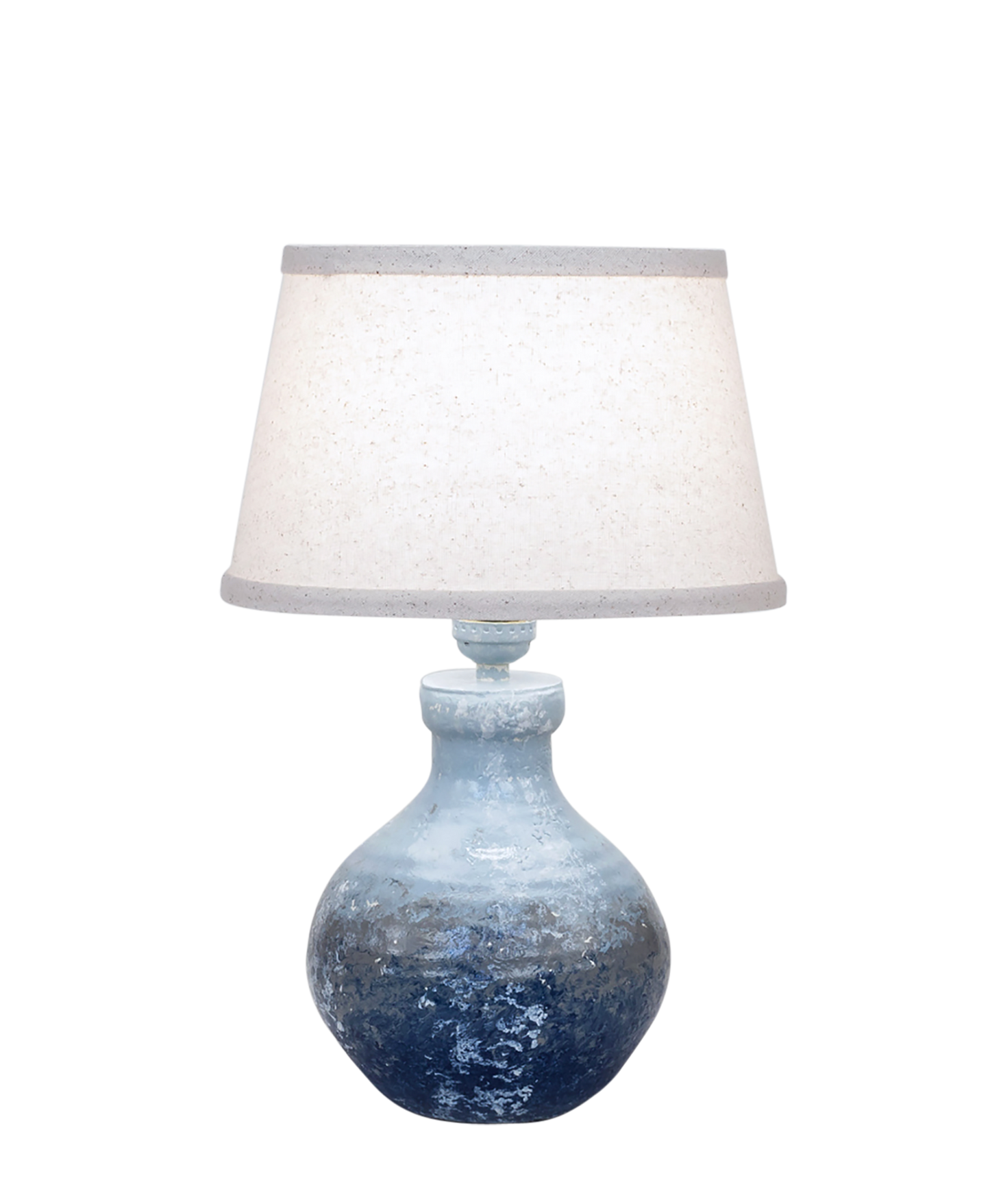 Coast Lamp Manufacturing 15"H Nautical Mini Clay Table Lamp