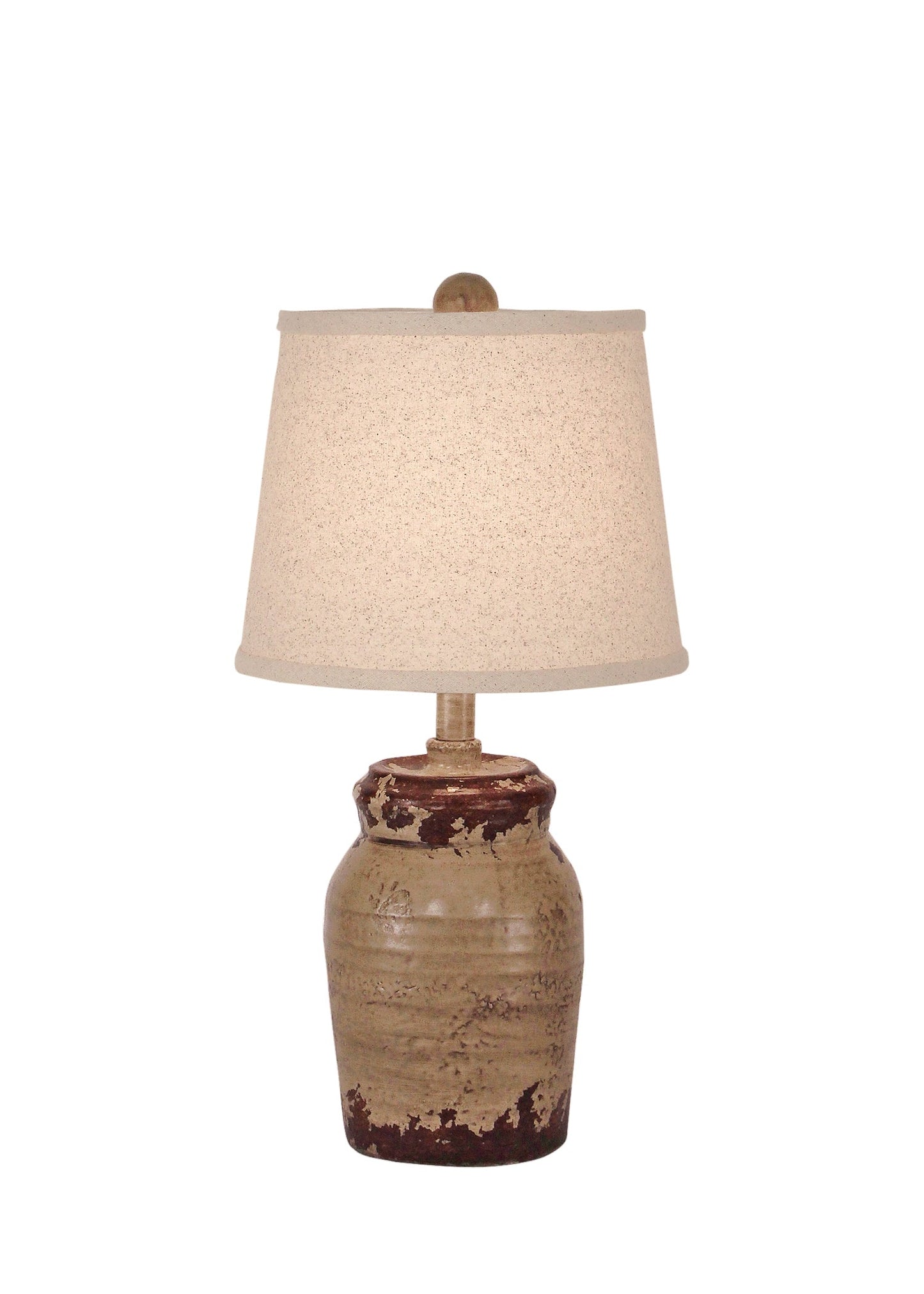 Coast Lamp Manufacturing 18"H Aged Cottage Honey Jar Table Lamp