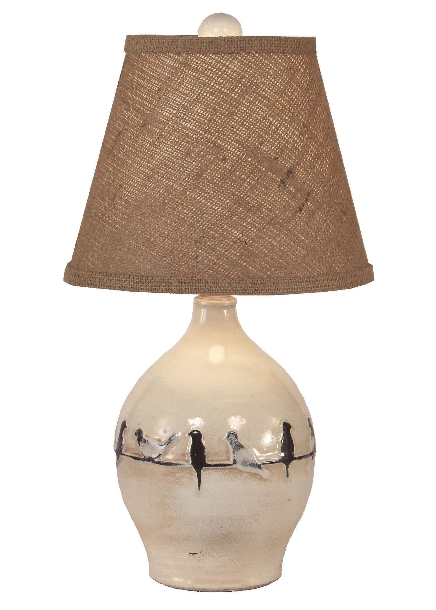 Coast Lamp Manufacturing 19"H Distressed Nude Birds On A Brand Accent Table Lamp