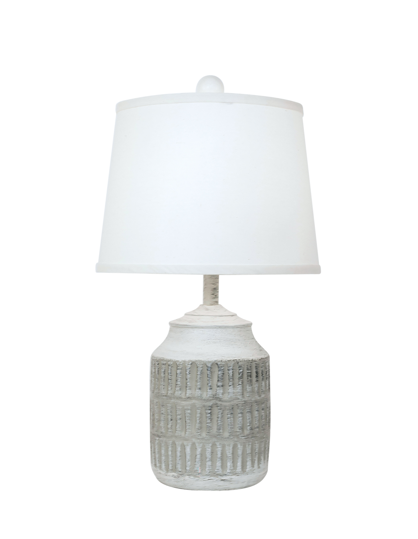 Coast Lamp Manufacturing 22"H Accent Pot Table Lamp With Oval Indentions