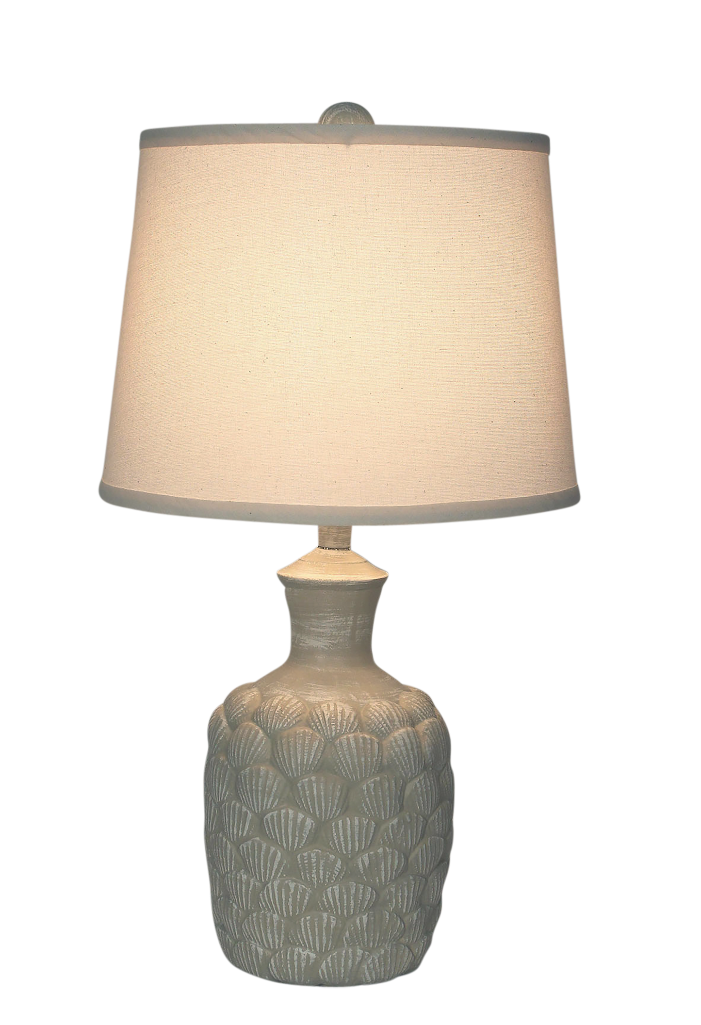 Coast Lamp Manufacturing 22"H Sisal Shell Accent Table Lamp