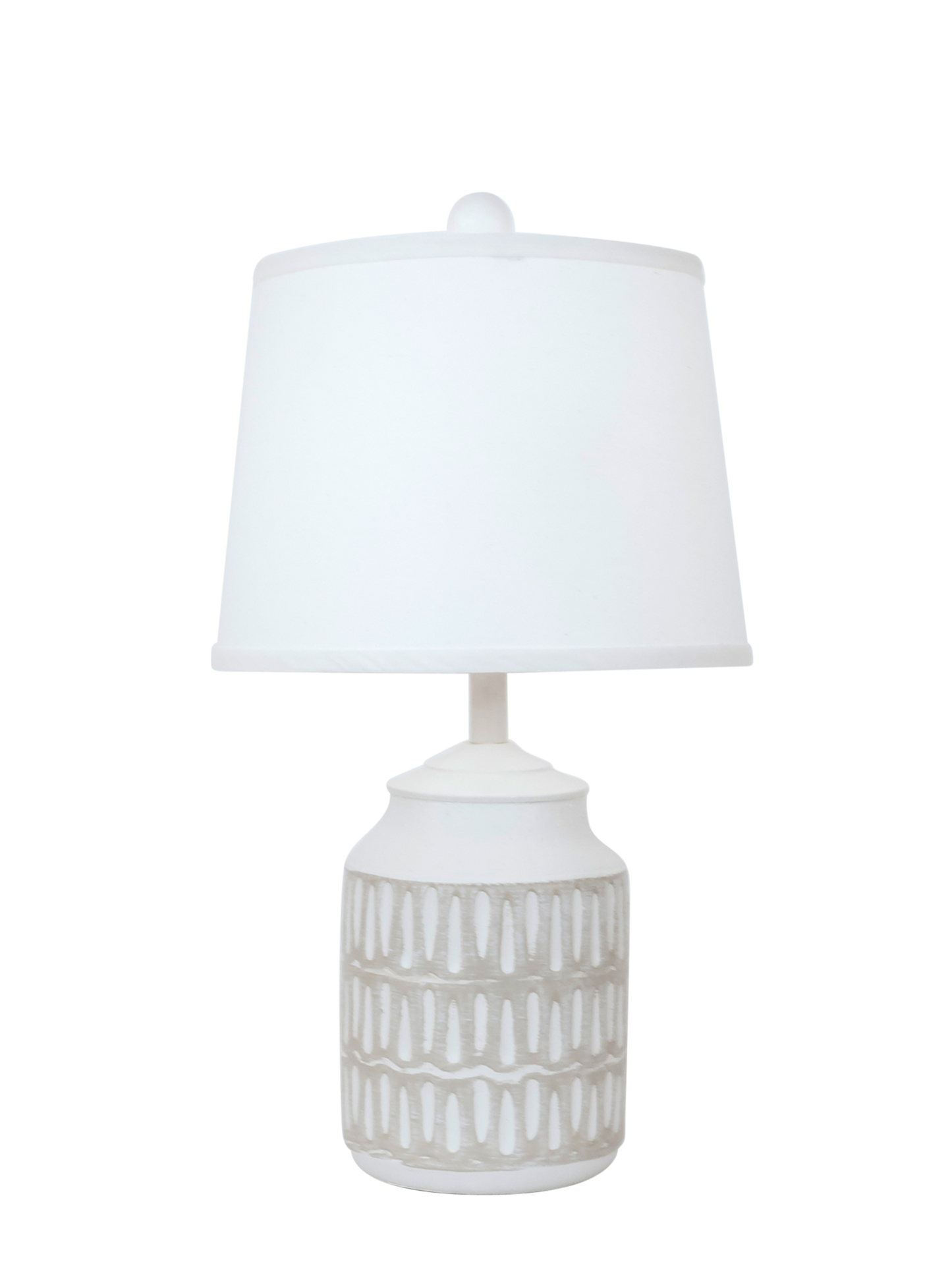 Coast Lamp Manufacturing 22"H Weathered Cottage Accent Pot Table Lamp With Oval Indentions