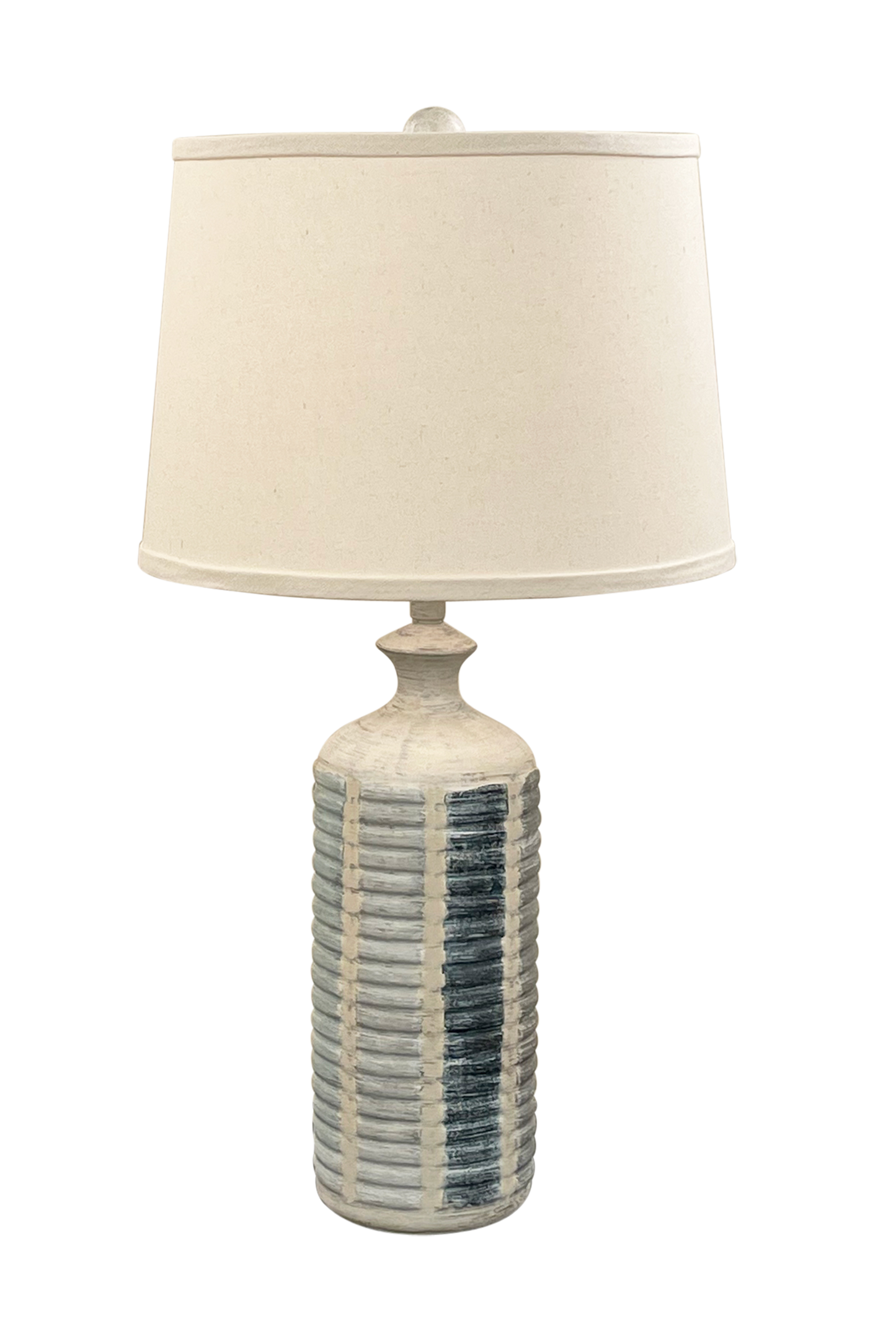 Coast Lamp Manufacturing 27"H Cottage Nautical Round Shutter Pot Table Lamp