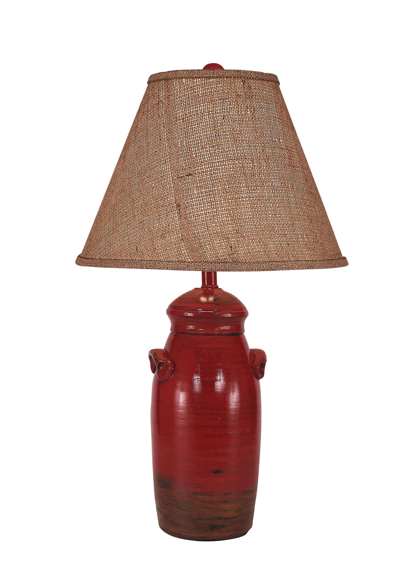 Coast Lamp Manufacturing 27"H Firebrick Small Slender Crock Table Lamp