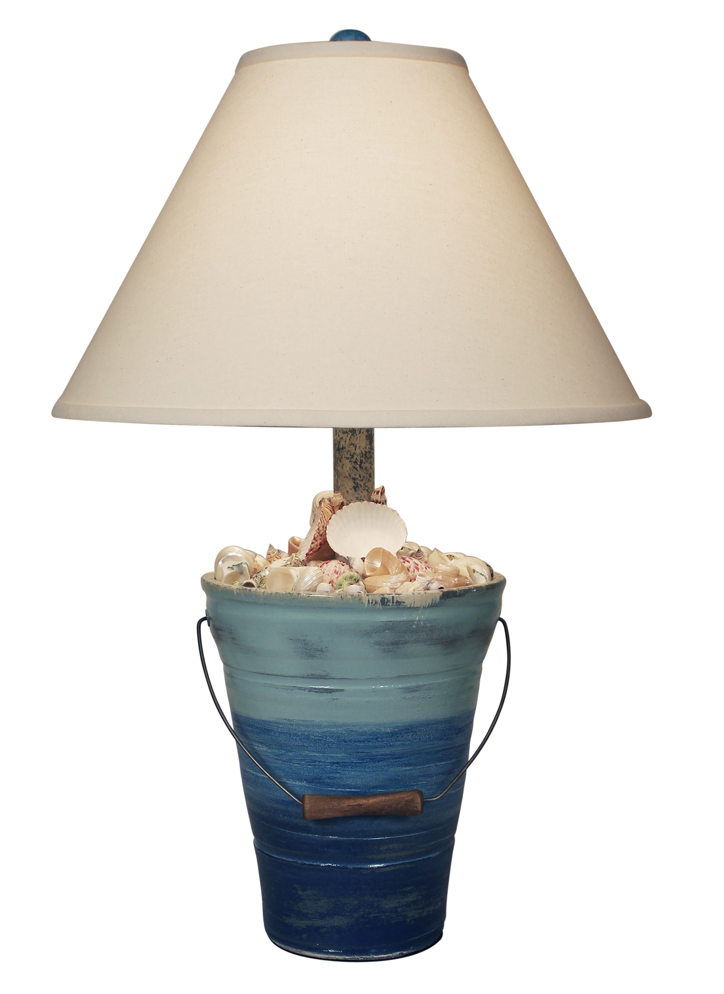 Coast Lamp Manufacturing 28"H Bahama Bucket Of Shells Lamp