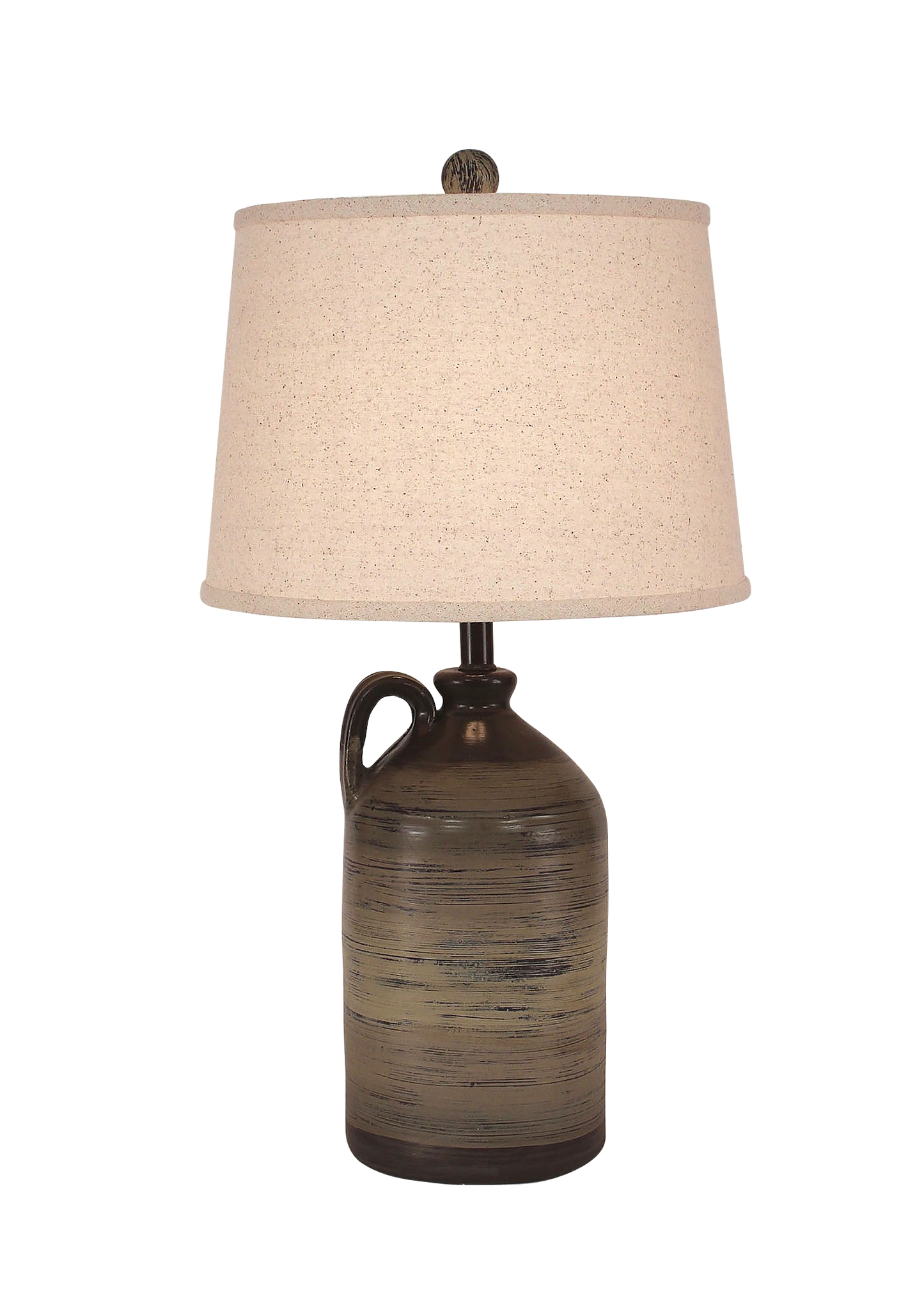 Coast Lamp Manufacturing 28"H Earthstone 1-Handle Pottery Jug Table Lamp
