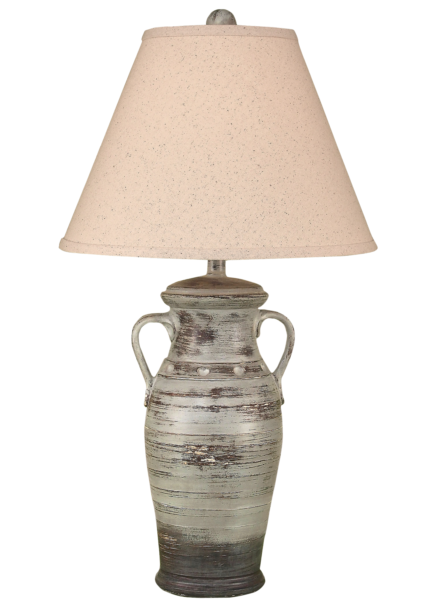 Coast Lamp Manufacturing 28"H Graystone Two Handled Vase Table Lamp