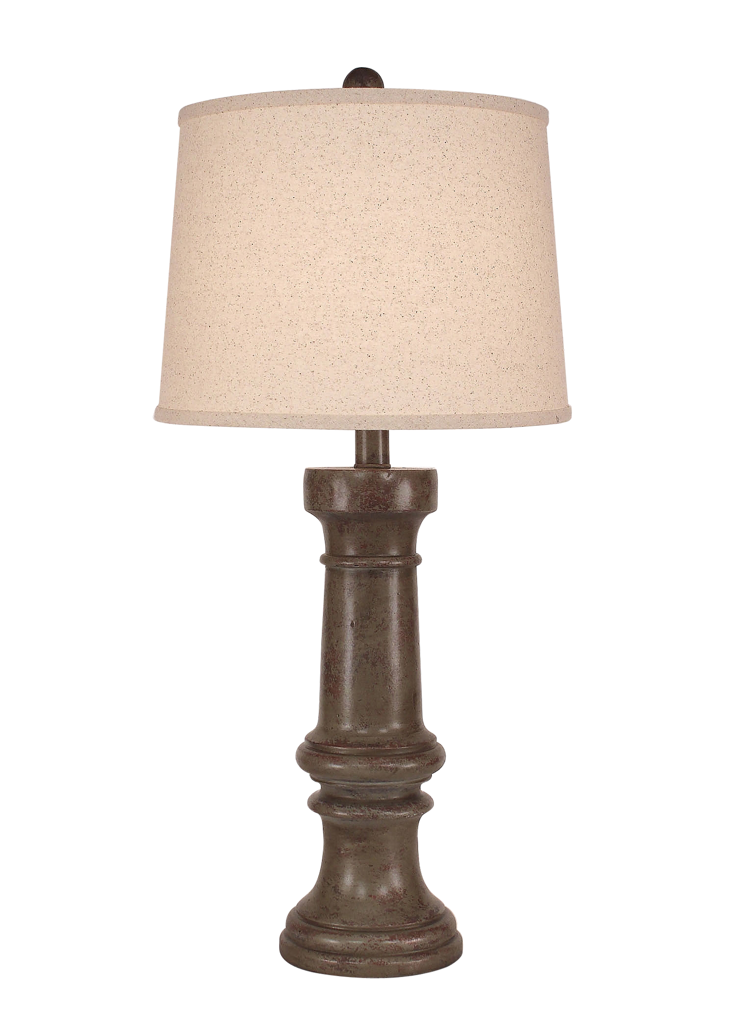 Coast Lamp Manufacturing 31"H Tarnished Pale Gray Chunky Casual Table Lamp