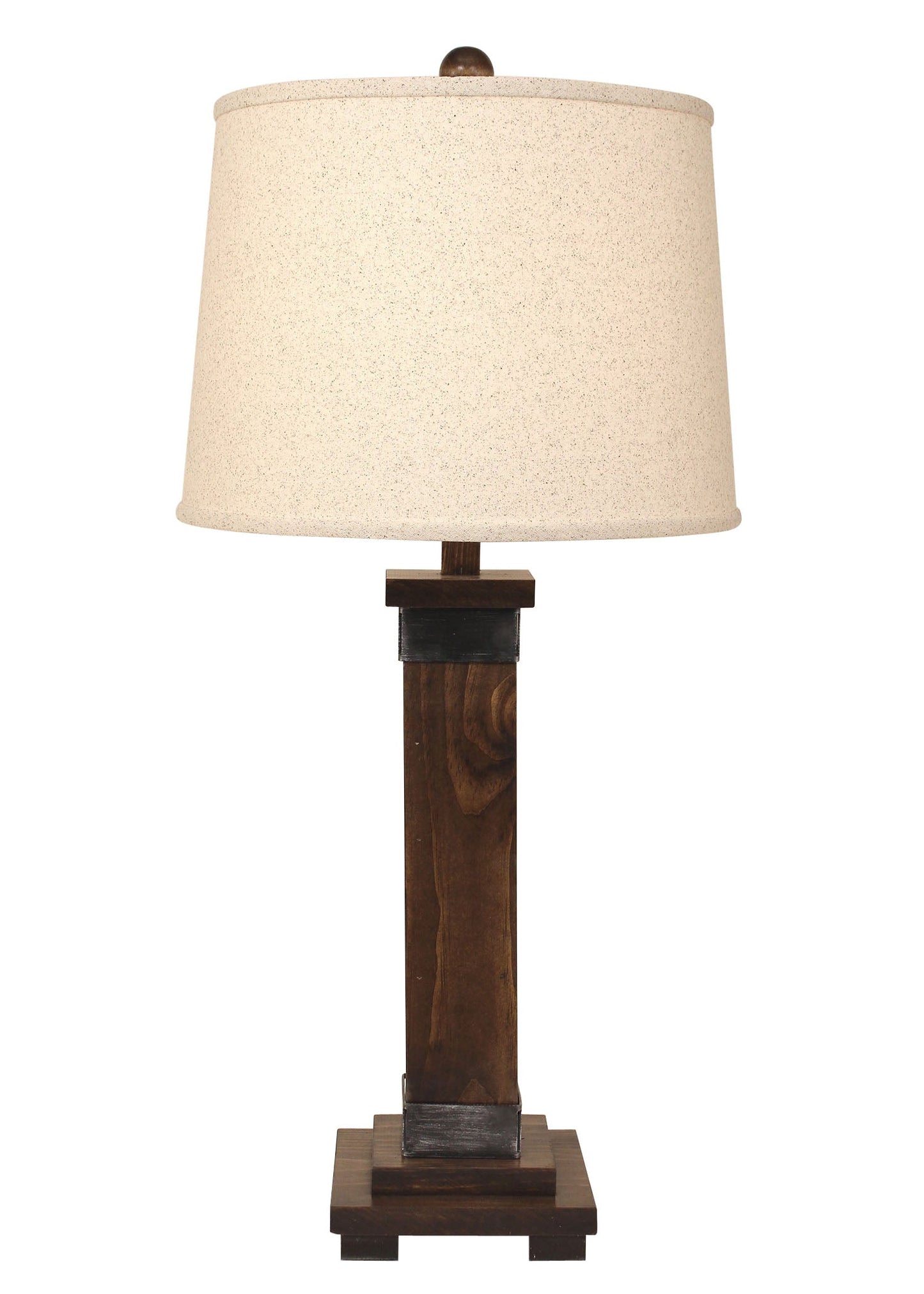 Coast Lamp Manufacturing 32"H Dark Stain Steel Mission Style Table Lamp