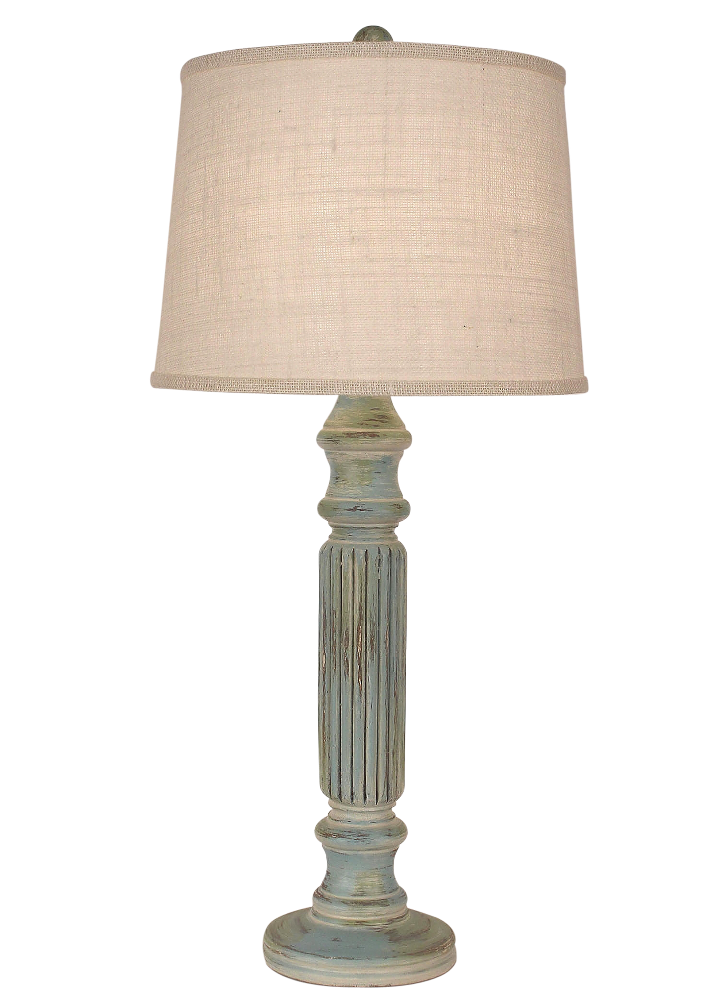 Coast Lamp Manufacturing 32"H Shabby Summer Ribbed Table Lamp