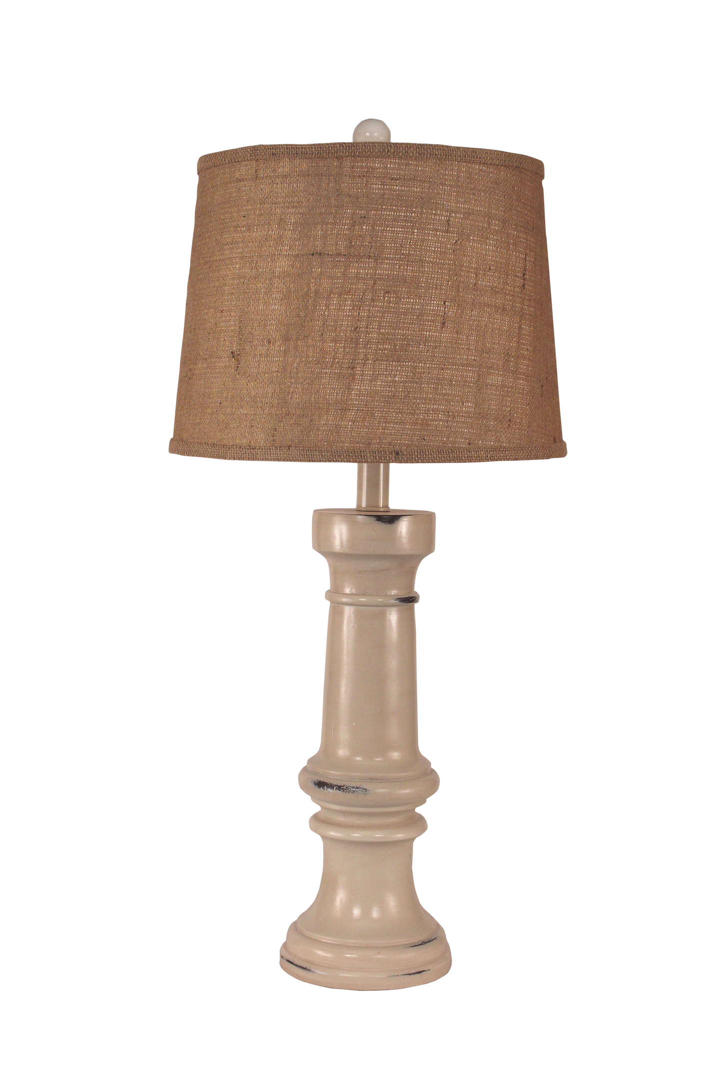 Coast Lamp Manufacturing 33"H Distressed Cottage Chunky Casual Table Lamp