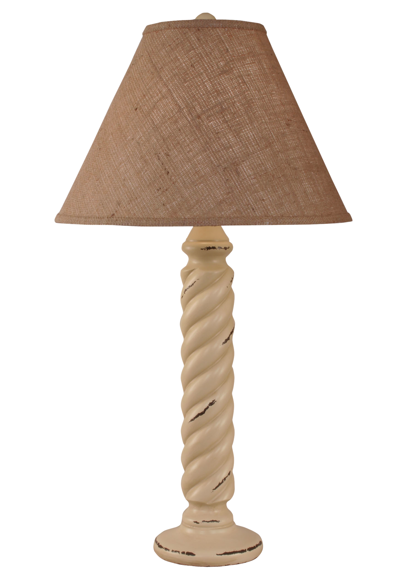 Coast Lamp Manufacturing 33"H Distressed Cottage Small Rope Table Lamp