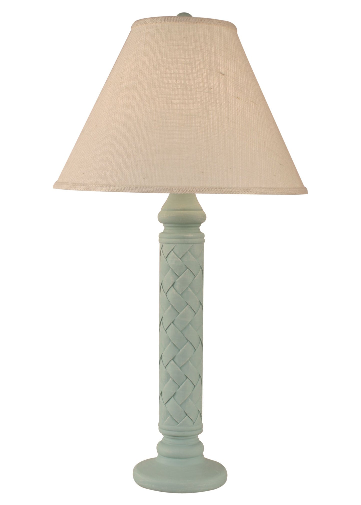 Coast Lamp Manufacturing 33"H Weathered Shaded Cove Basket Weave Table Lamp