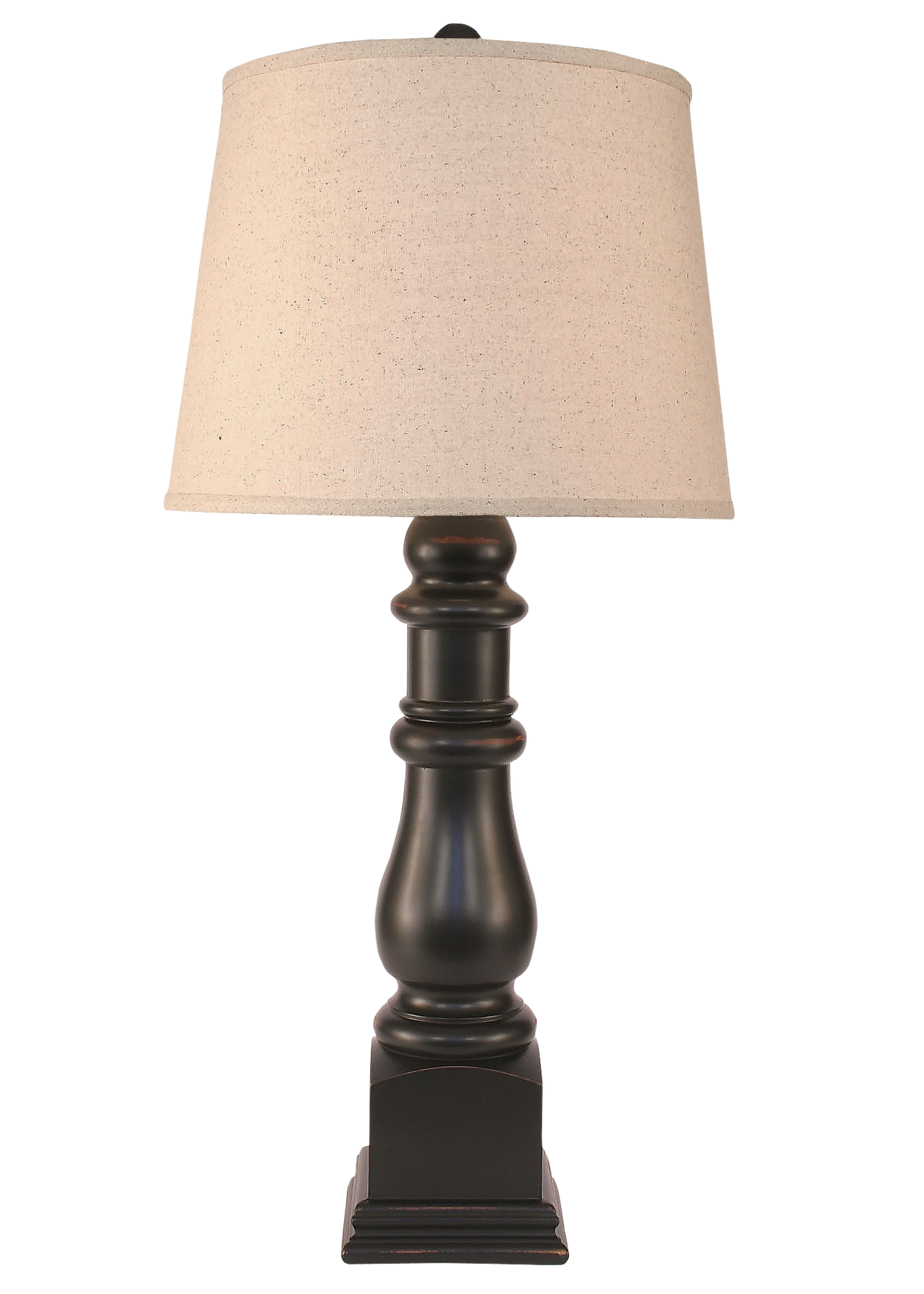 Coast Lamp Manufacturing 34"H Distressed Black Country Squire Table Lamp