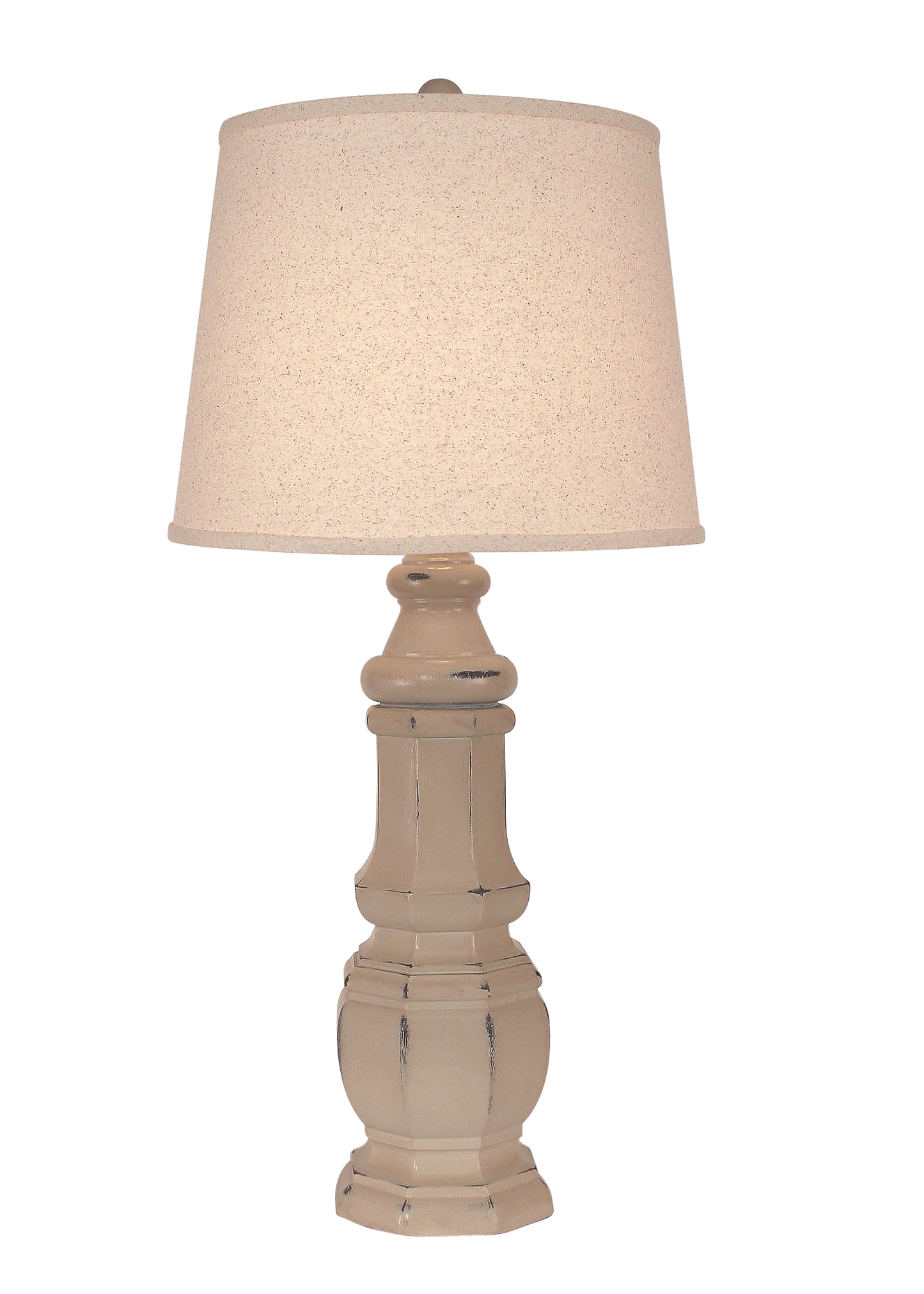 Coast Lamp Manufacturing 34"H Distressed Cottage Octagon Table Lamp