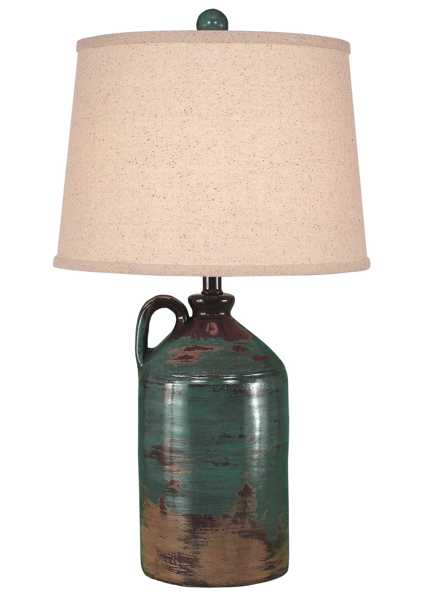Coast Lamp Manufacturing Casual Living 28"H Harvest 1-Handle Pottery Jug Table Lamp