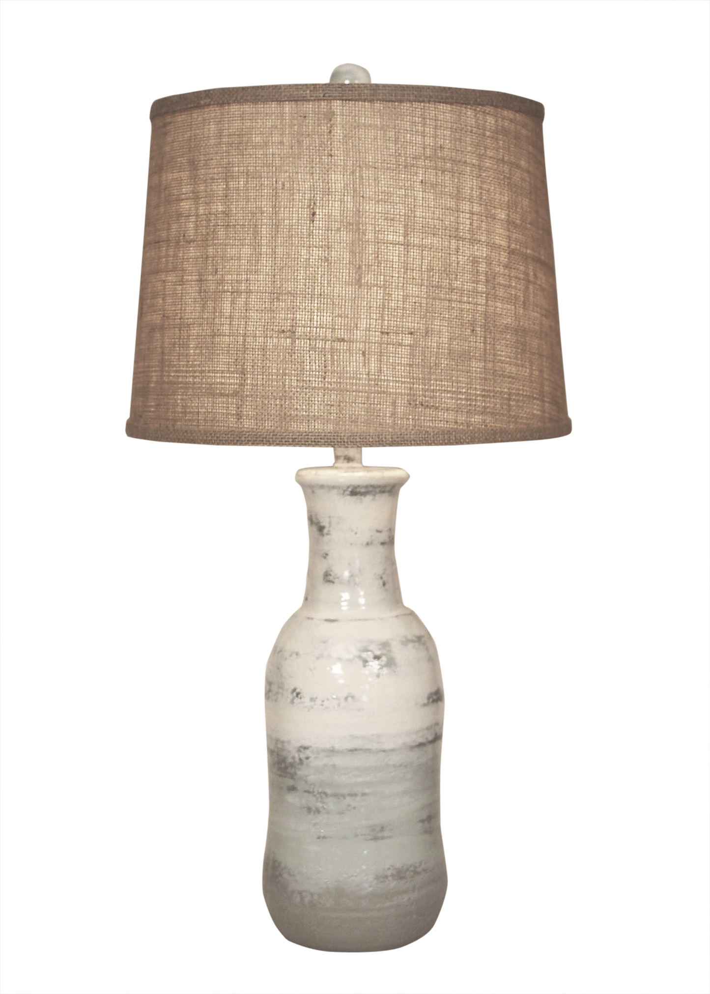 Coast Lamp Manufacturing Casual Living 30"H Alabaster Faux Clay Water Jug Lamp Table Lamp