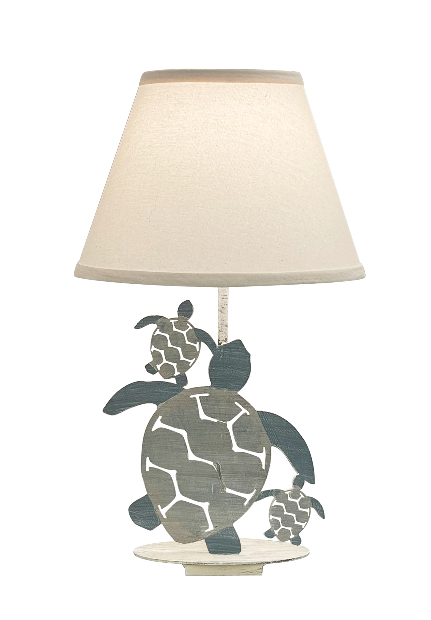 Coast Lamp Manufacturing Coastal Living 24"H Tide Iron 3 Turtle Table Lamp