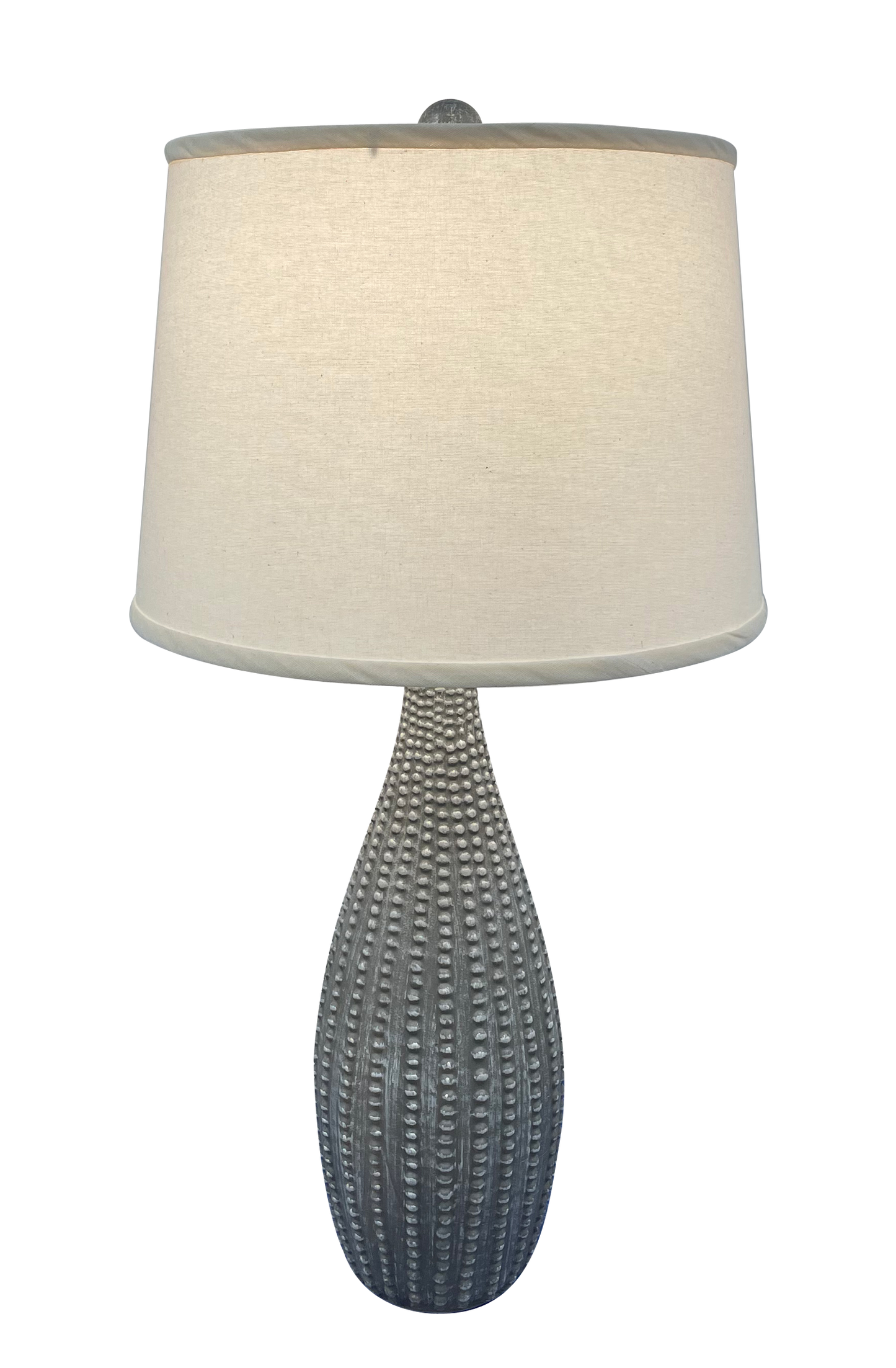 Coast Lamp Manufacturing Coastal Living 28"H Weathered Gray Beaded Vase Table Lamp