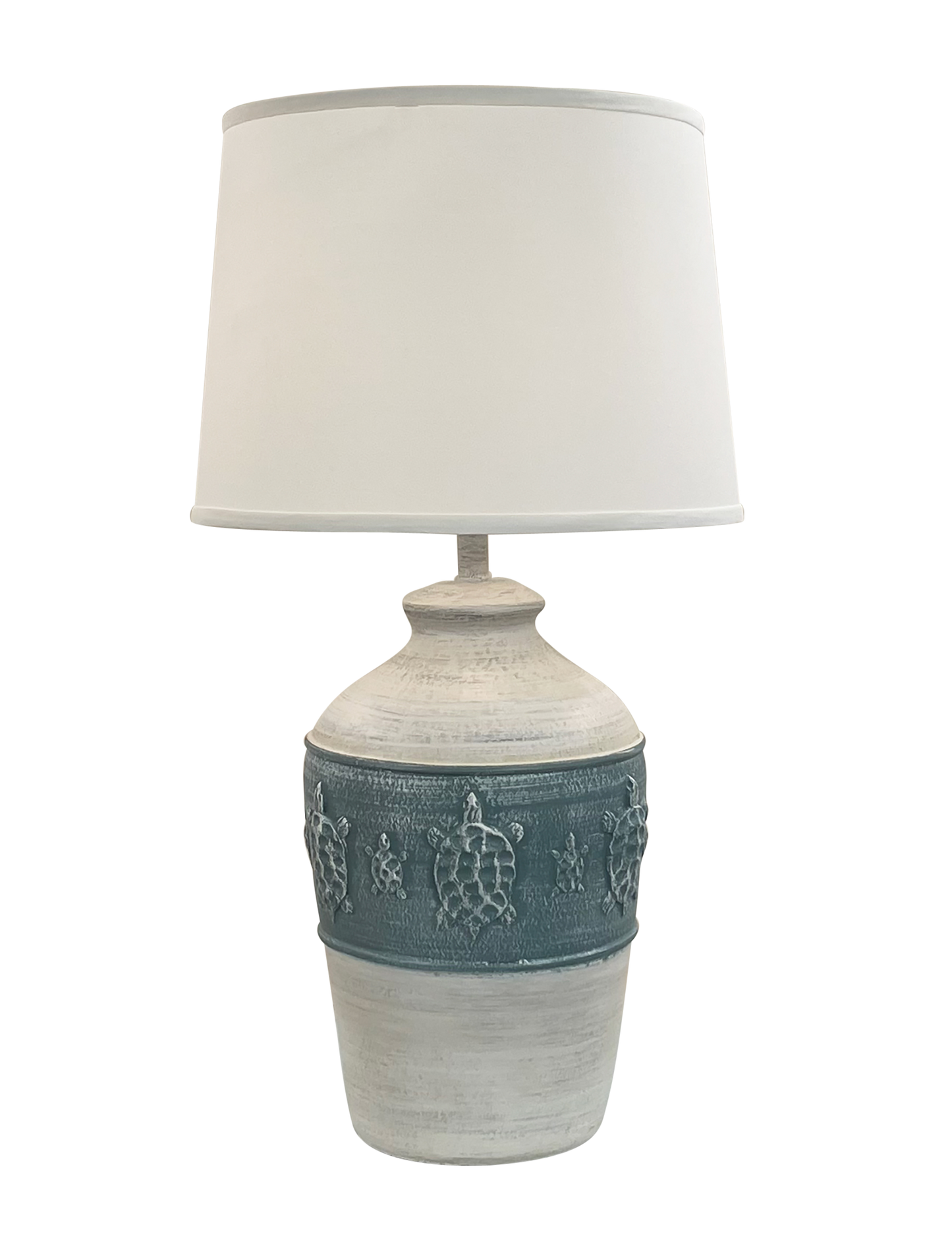 Coast Lamp Manufacturing Coastal Living 29"H Cottage Slate Band Of Turtles Table Lamp