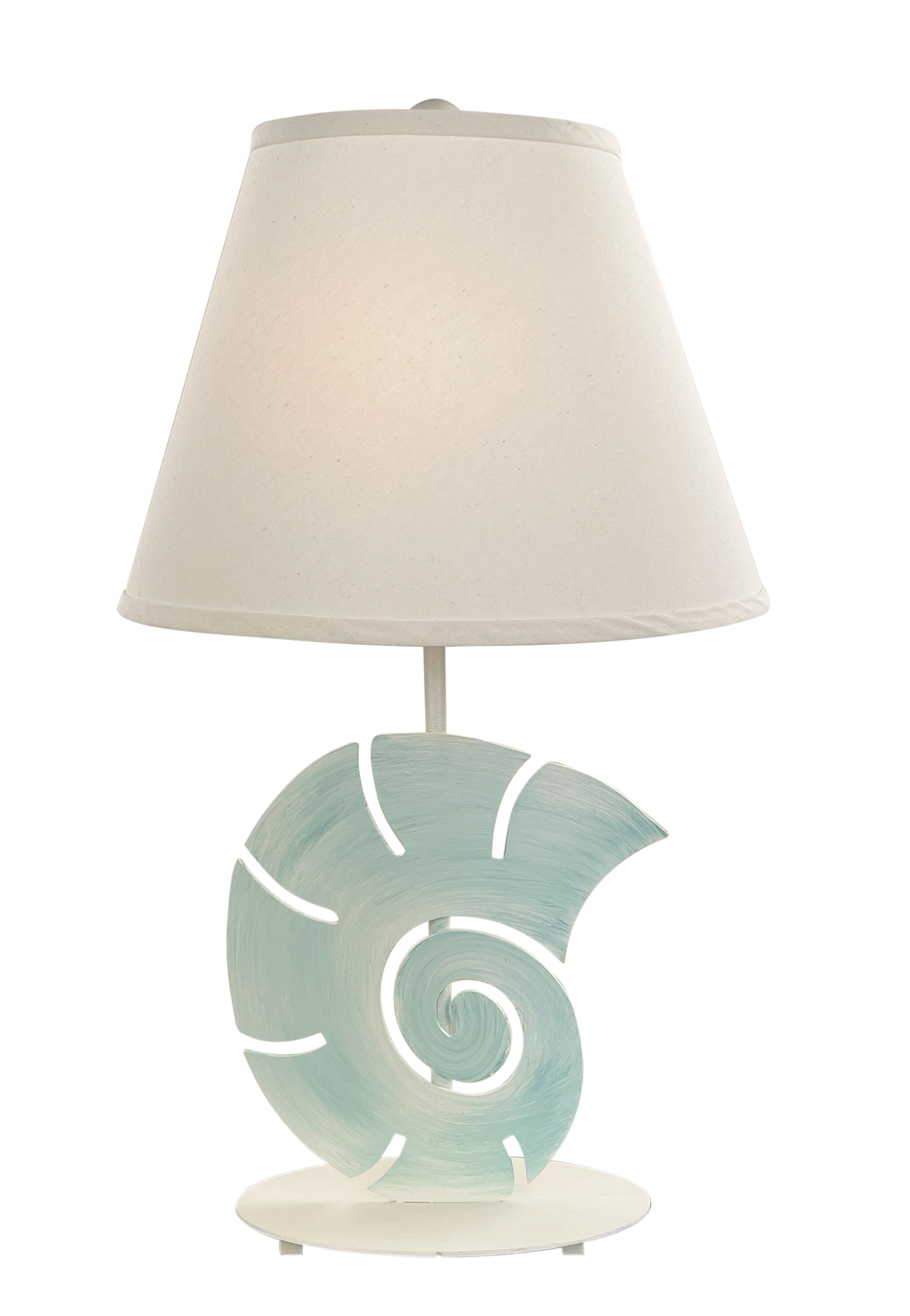 Coast Lamp Manufacturing Coastal Living 29"H Shaded Cove Wash Iron Snail Shell Table Lamp
