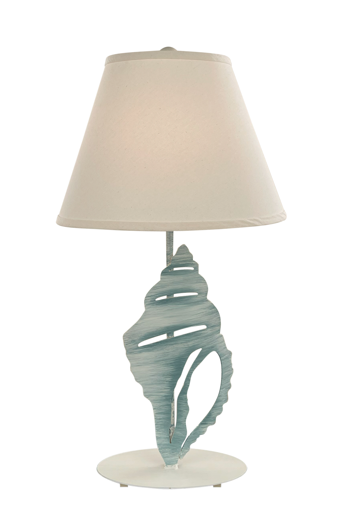 Coast Lamp Manufacturing Coastal Living 29"H Slate Wash Iron Tulip Shell Table Lamp