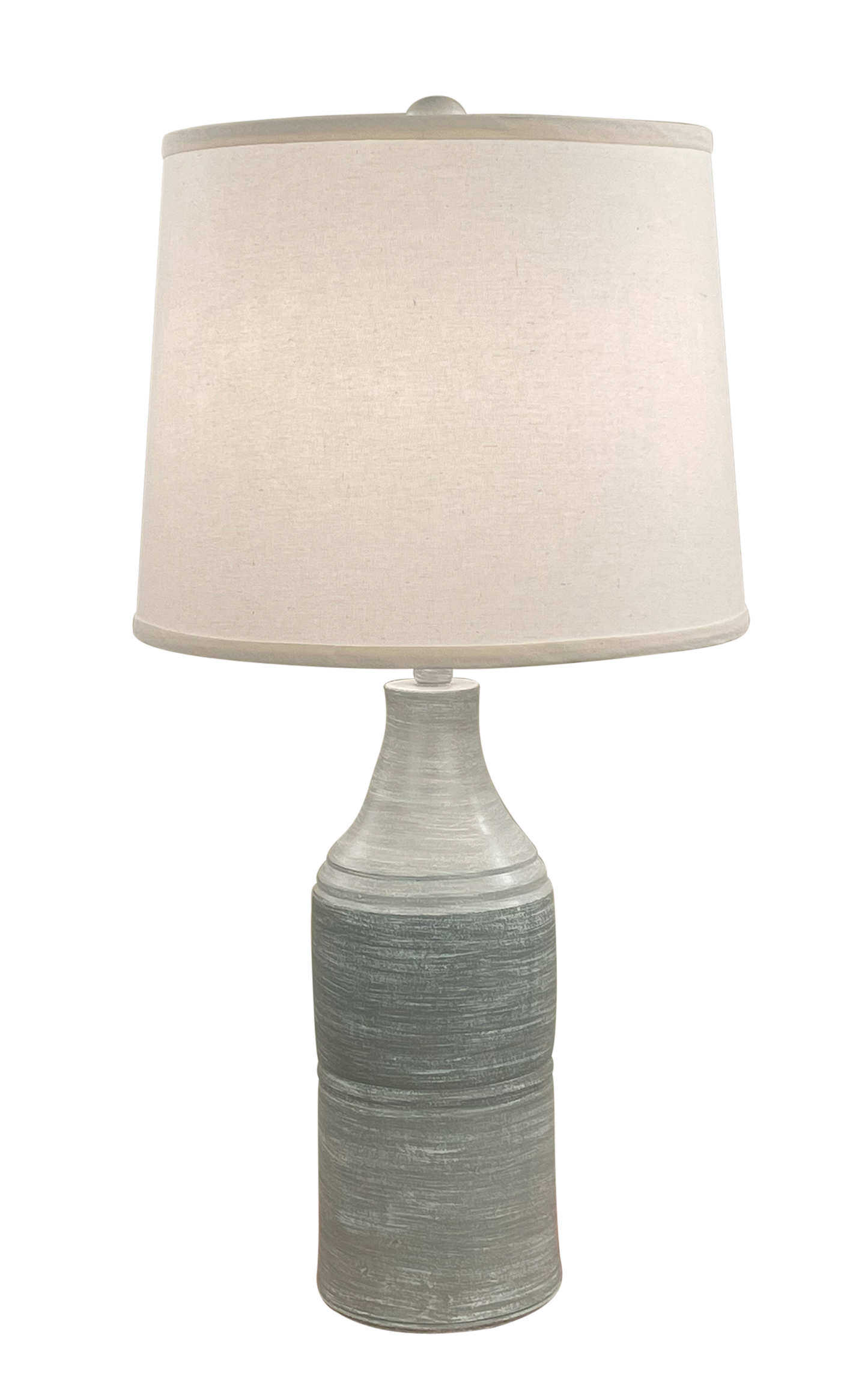 Coast Lamp Manufacturing Coastal Living 29"H Weathered Storm Stripe Sectioned Vase Table Lamp