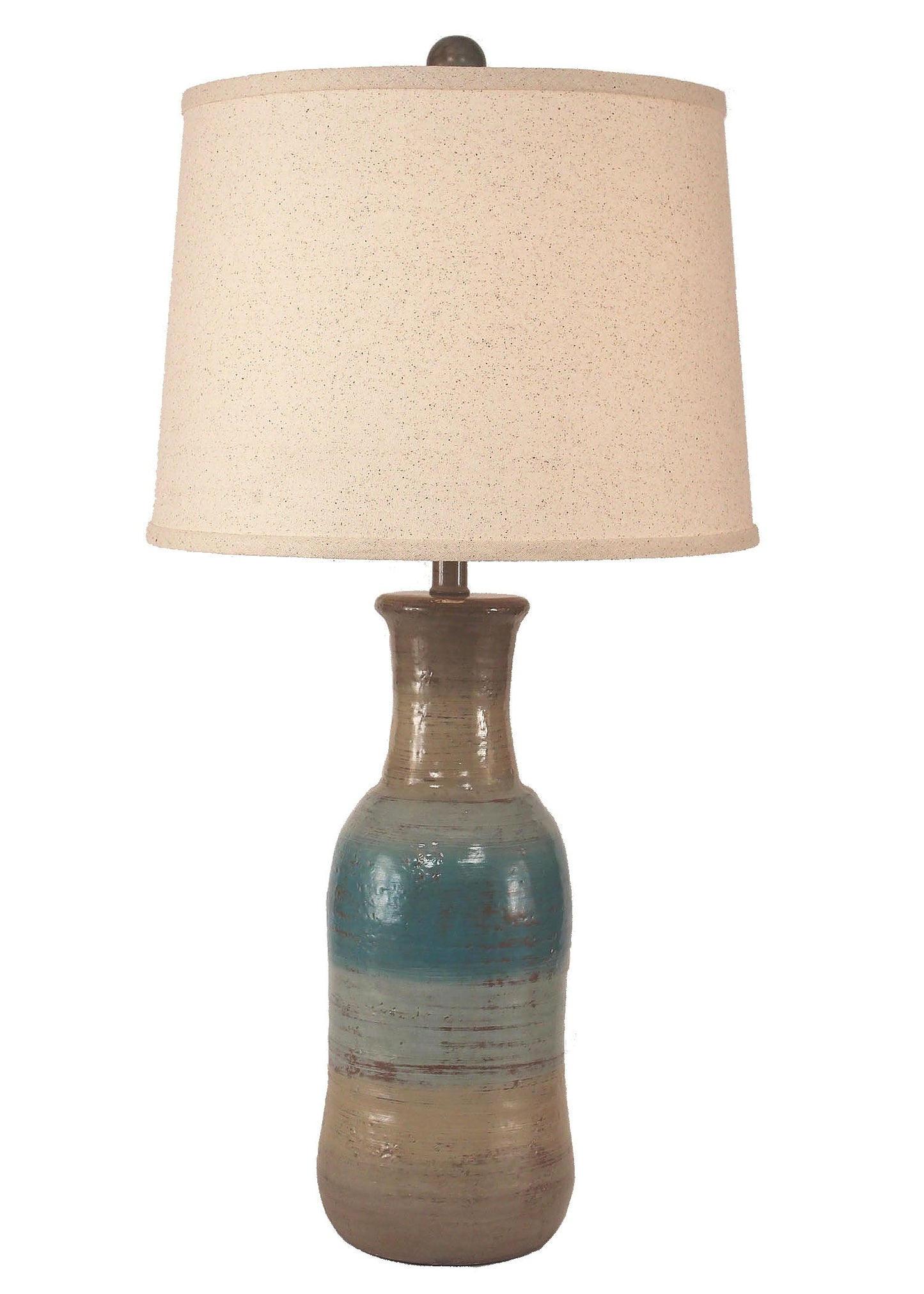 Coast Lamp Manufacturing Coastal Living 30"H Surf Faux Clay Jug Table Lamp